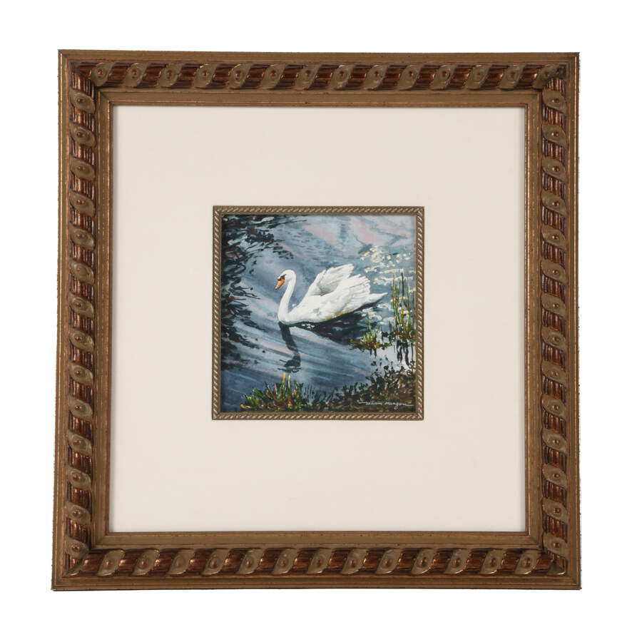 Framed Print of William Mangum's "Swan"-1