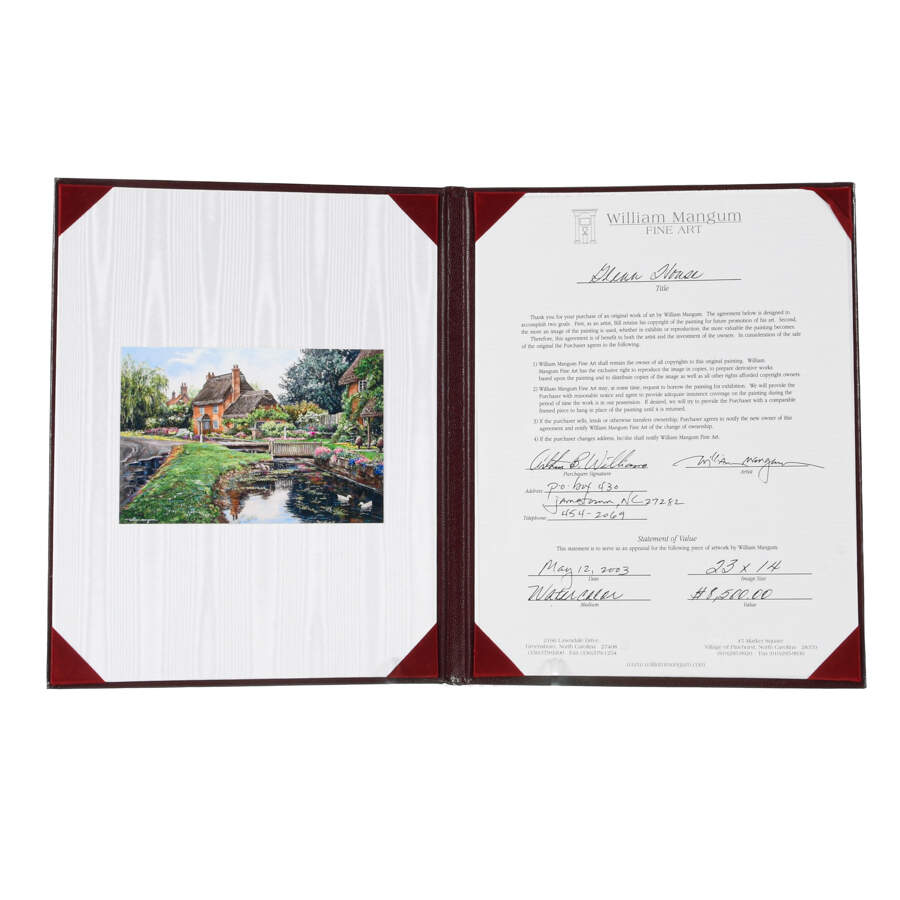 Framed Print of William Mangum's "Glenn House"-5