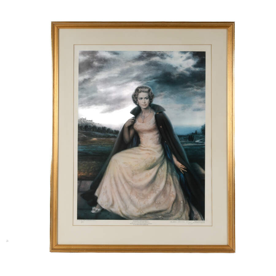 Framed Artist Proof Queen Elizabeth II 1/6 by Joe King-1