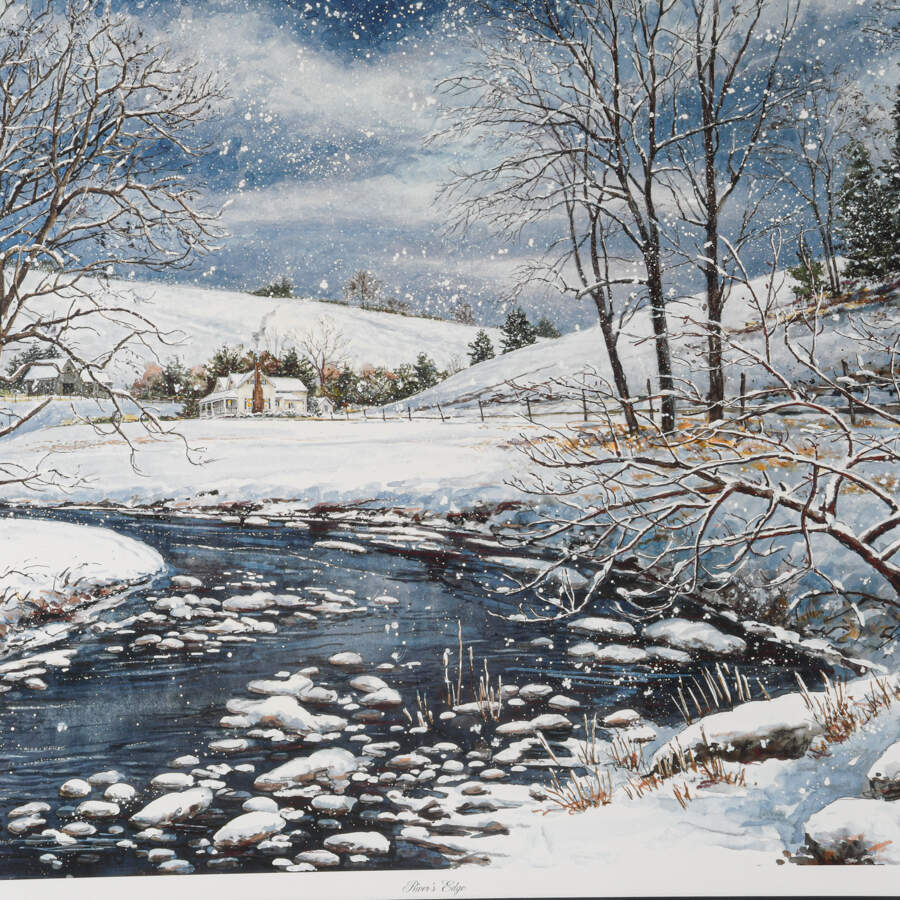 Framed Print of William Mangum's "River's Edge"-2