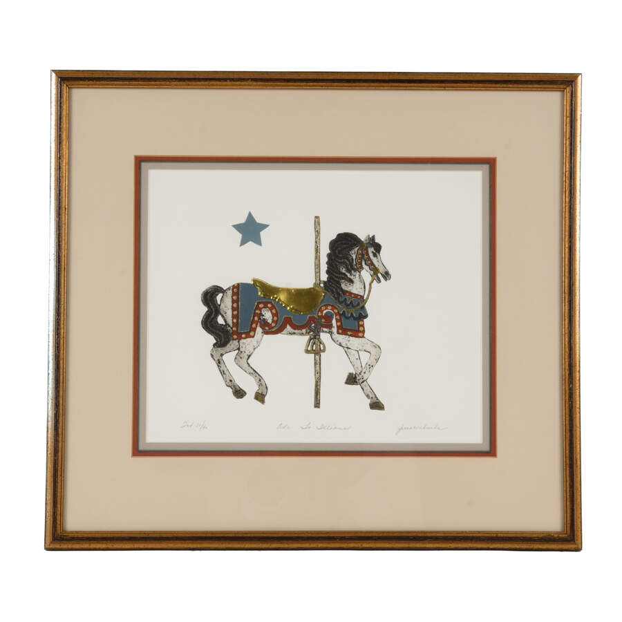 Famed Etching "Ade To Illians" Limited Edition 10/40 By Jane M. Burke-1