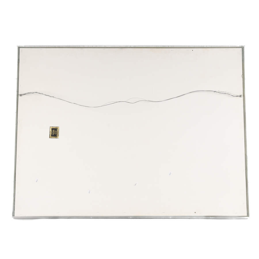Framed Lucite Case Mixed Media Abstract Signed by Dennis Frings-6
