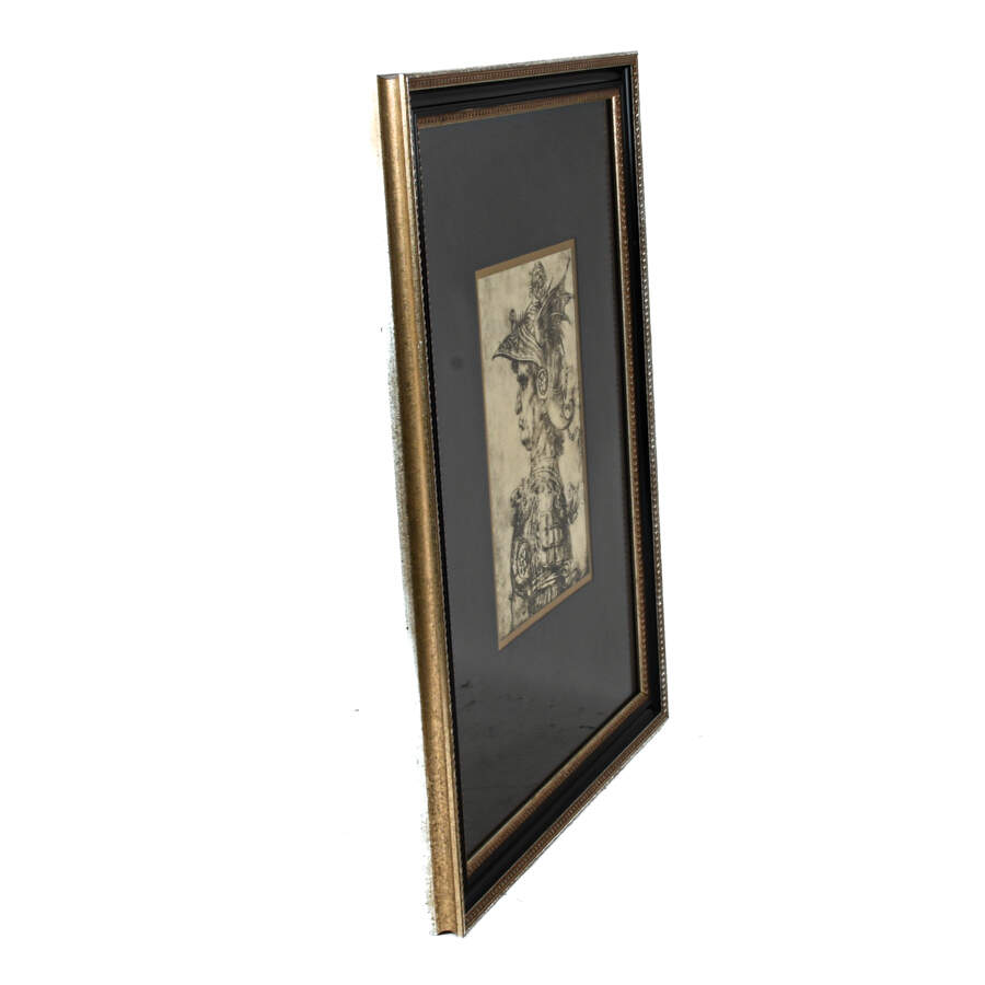 Framed Print of Knight Depicting Full Coat of Armor-4