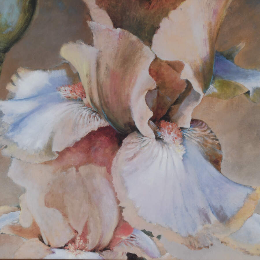 Framed Dennis Carney Giclée "Golden Iris II" Print-2
