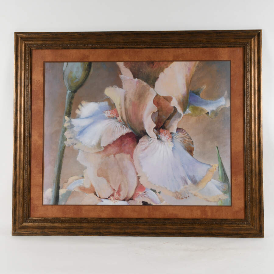Framed Dennis Carney Giclée "Golden Iris II" Print-1