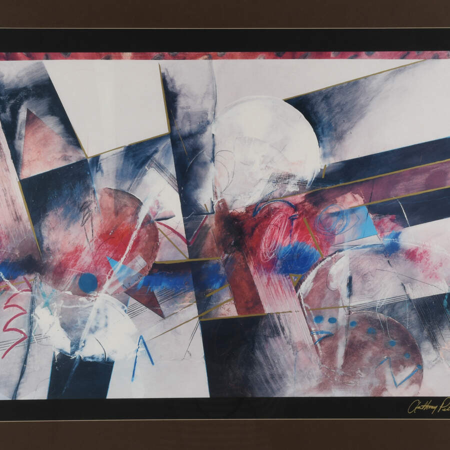 Framed Anthony Pettera Untitled Abstract Print-2
