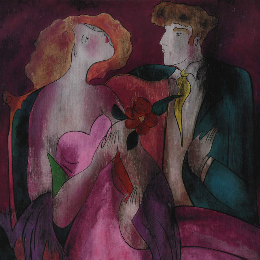 Framed Signed Seriolithograph of Linda Le Kinff's "Robe du Soir"-8