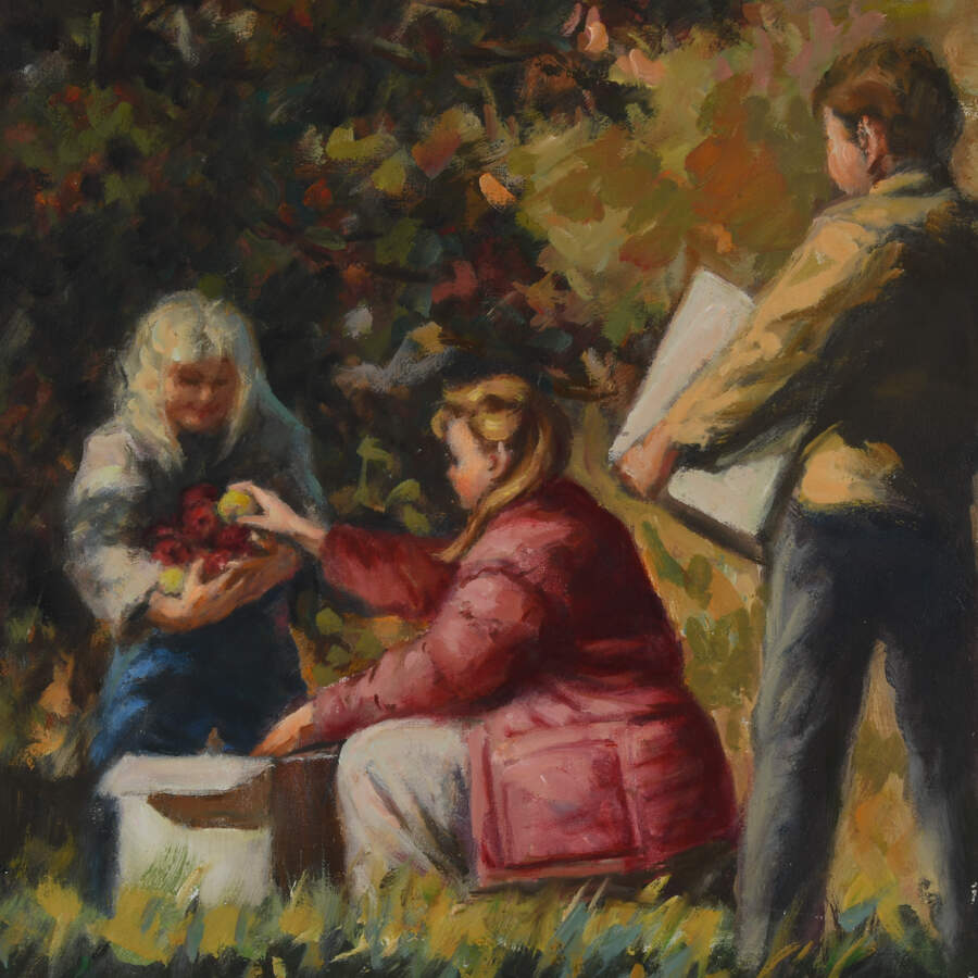 Original Oil on Canvas Titled "Family Still Life"-2