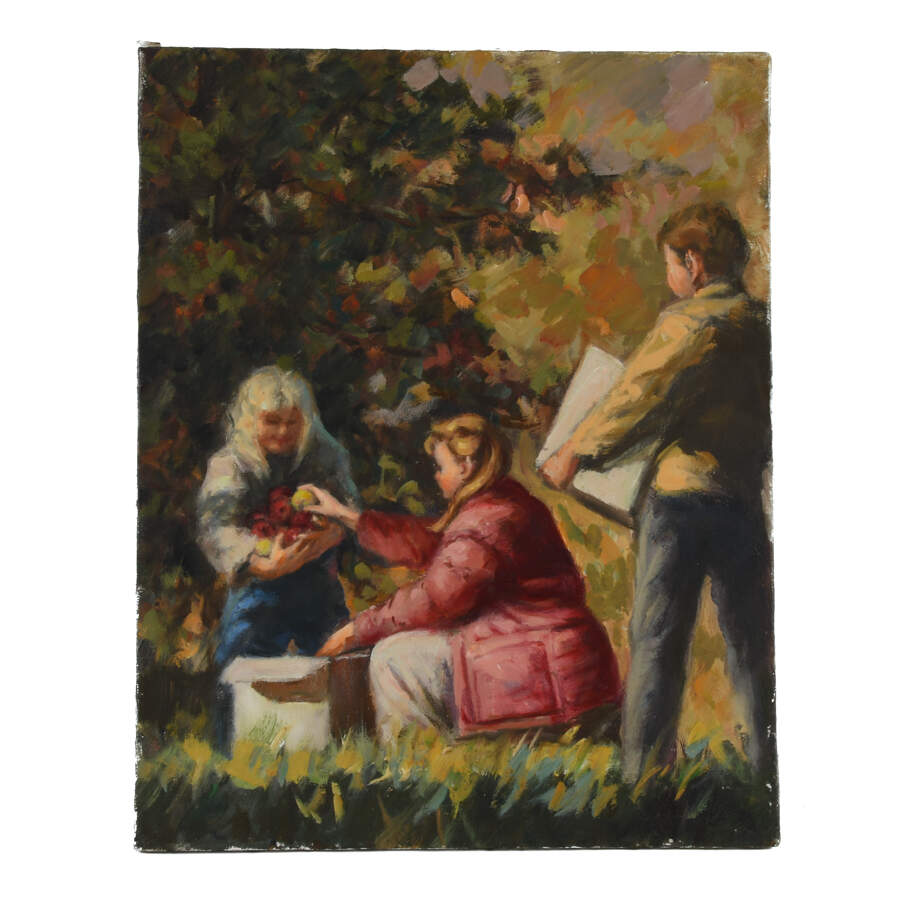 Original Oil on Canvas Titled "Family Still Life"-1