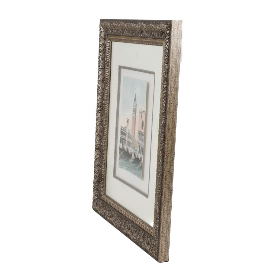 Framed Watercolor of Venice Italy-4