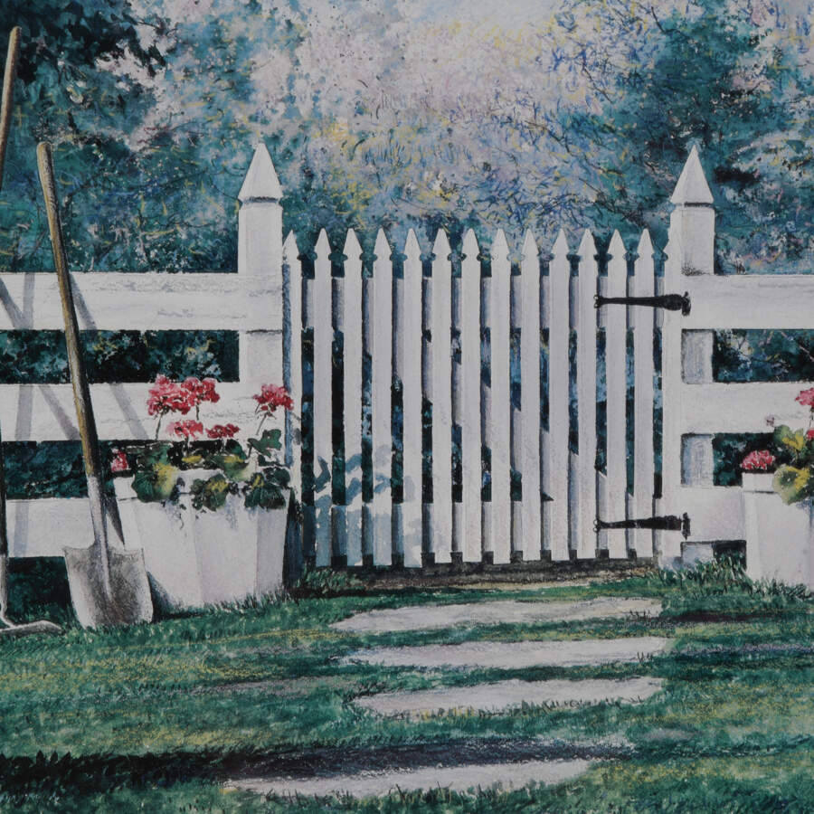 William Magum "Gardener's Touch" Print, Signed Numbered 317/450-4