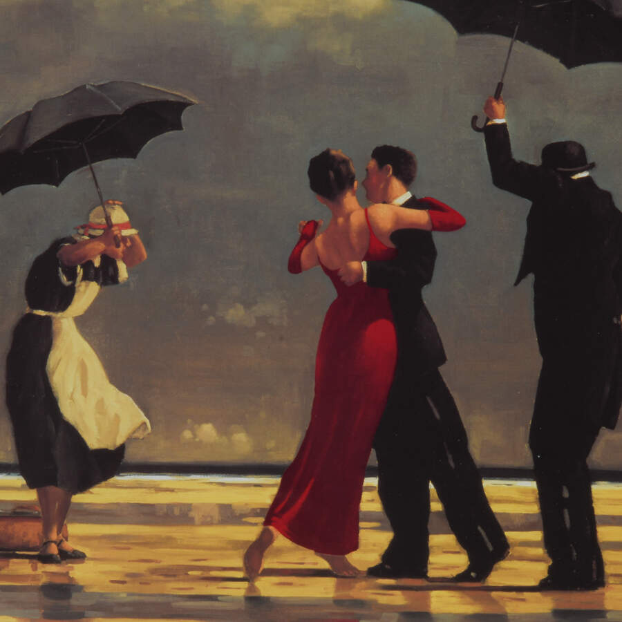 Framed Print "The Singing Bulter" by Jack Vettriano-3