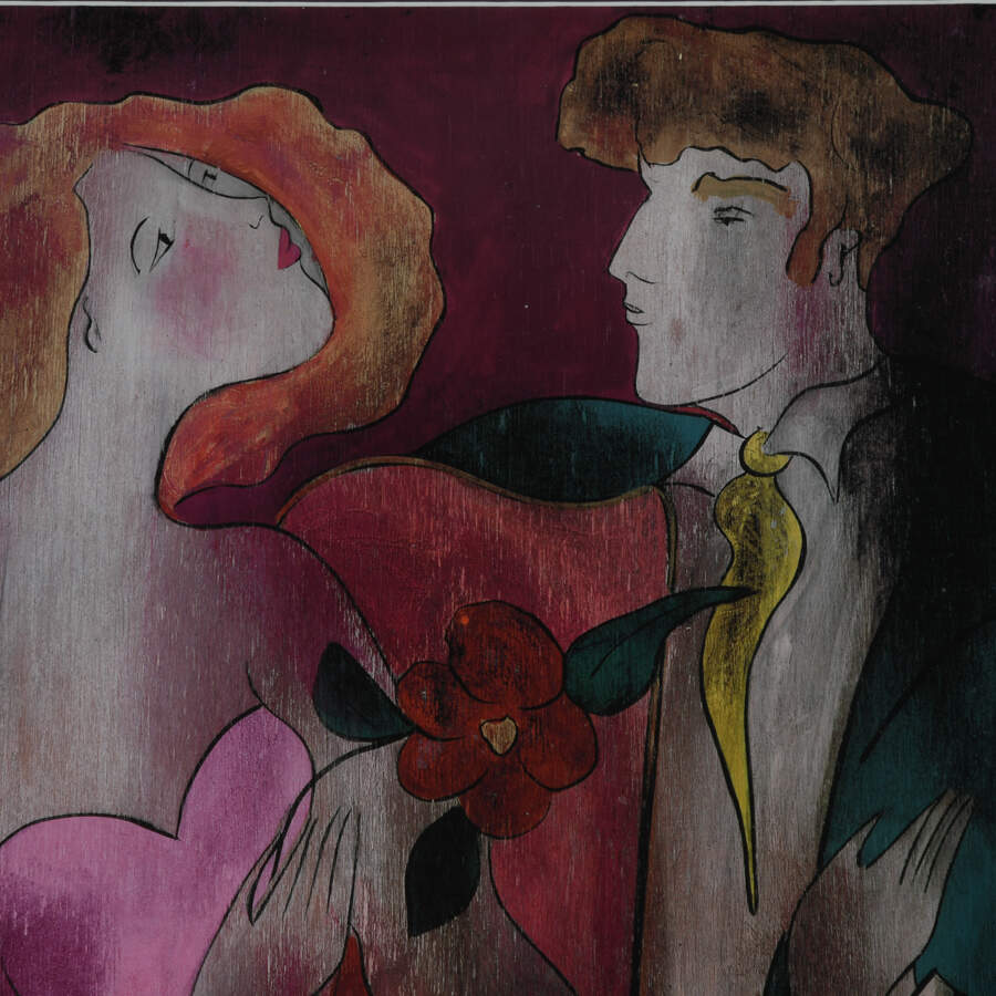 Framed Signed Seriolithograph of Linda Le Kinff's "Robe du Soir"-4