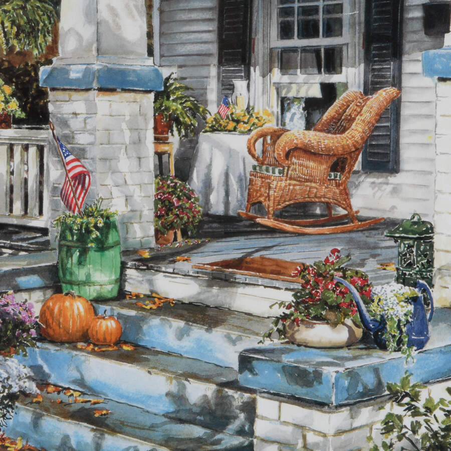 Framed William Mangum's "American Way" Print-3