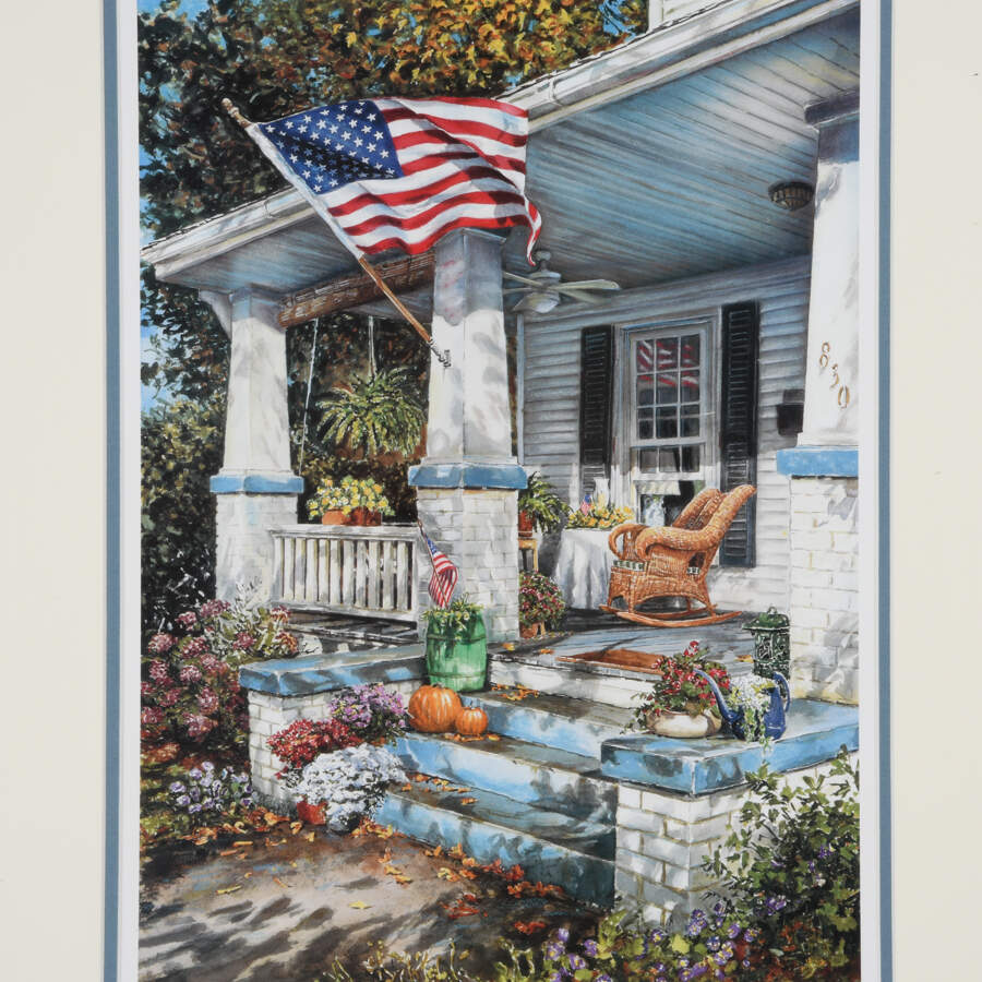 Framed William Mangum's "American Way" Print-2