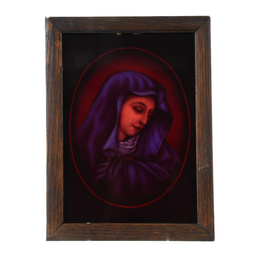 Reverse Portrait Painting on Glass-3