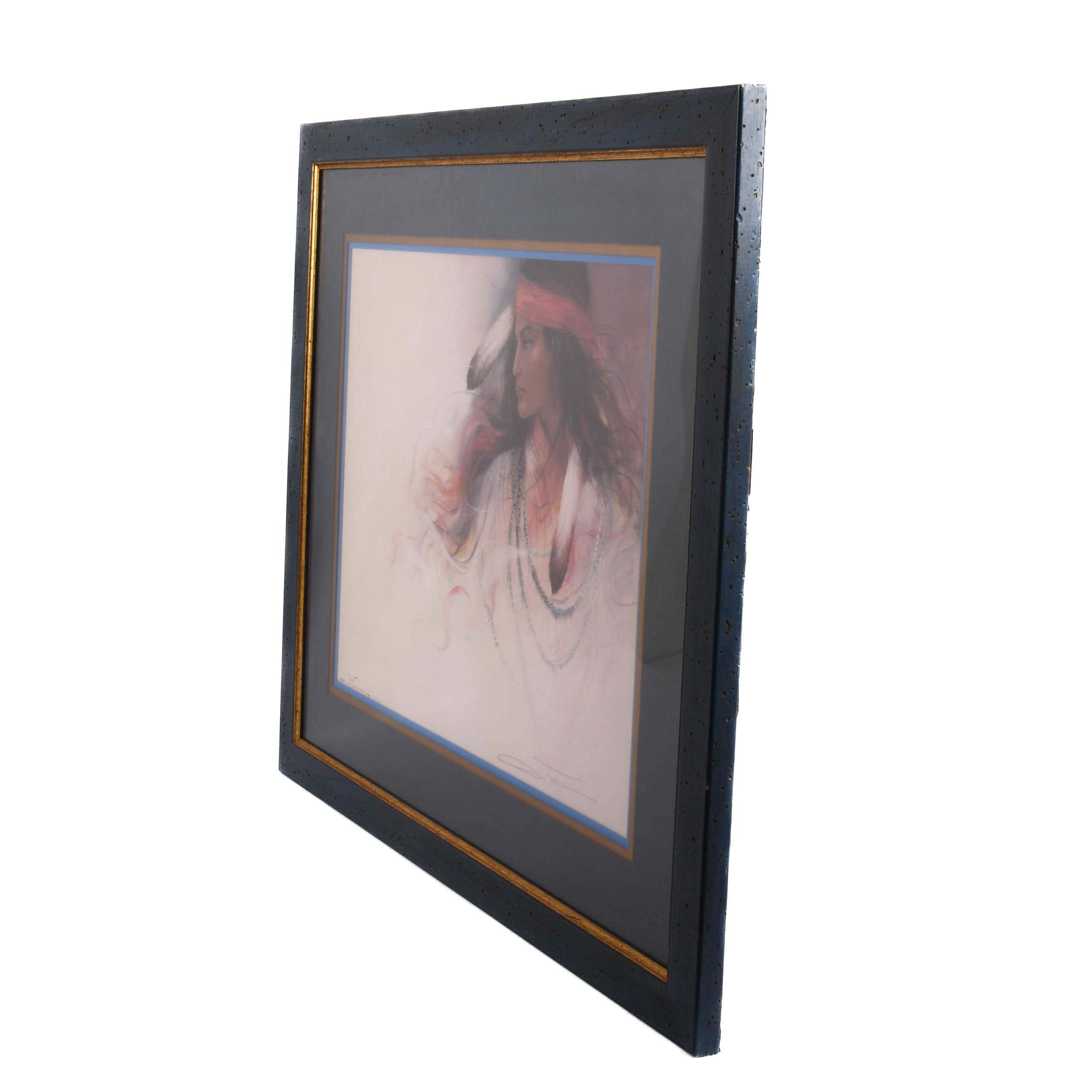 Framed Signed Ozz Franca Print Navajo Daydream with Certificate-5