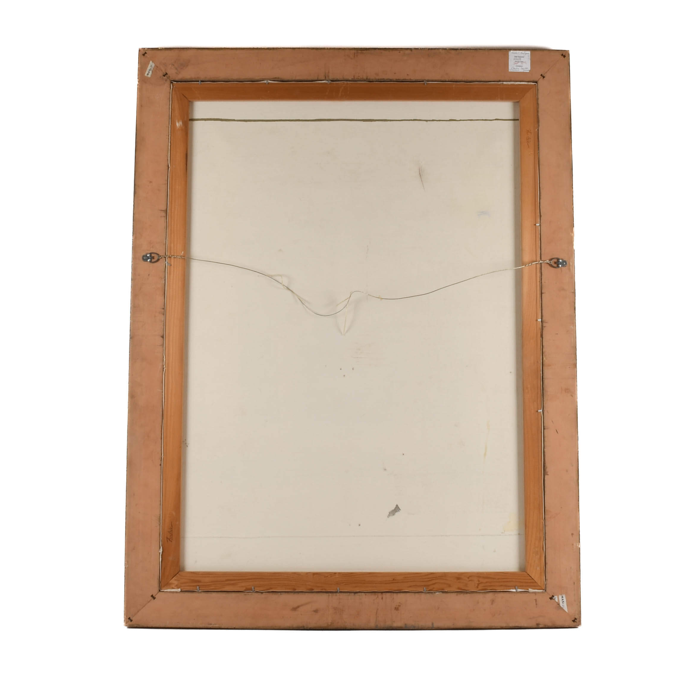 Framed Signed François Fressinier Mixed Media Painting-7