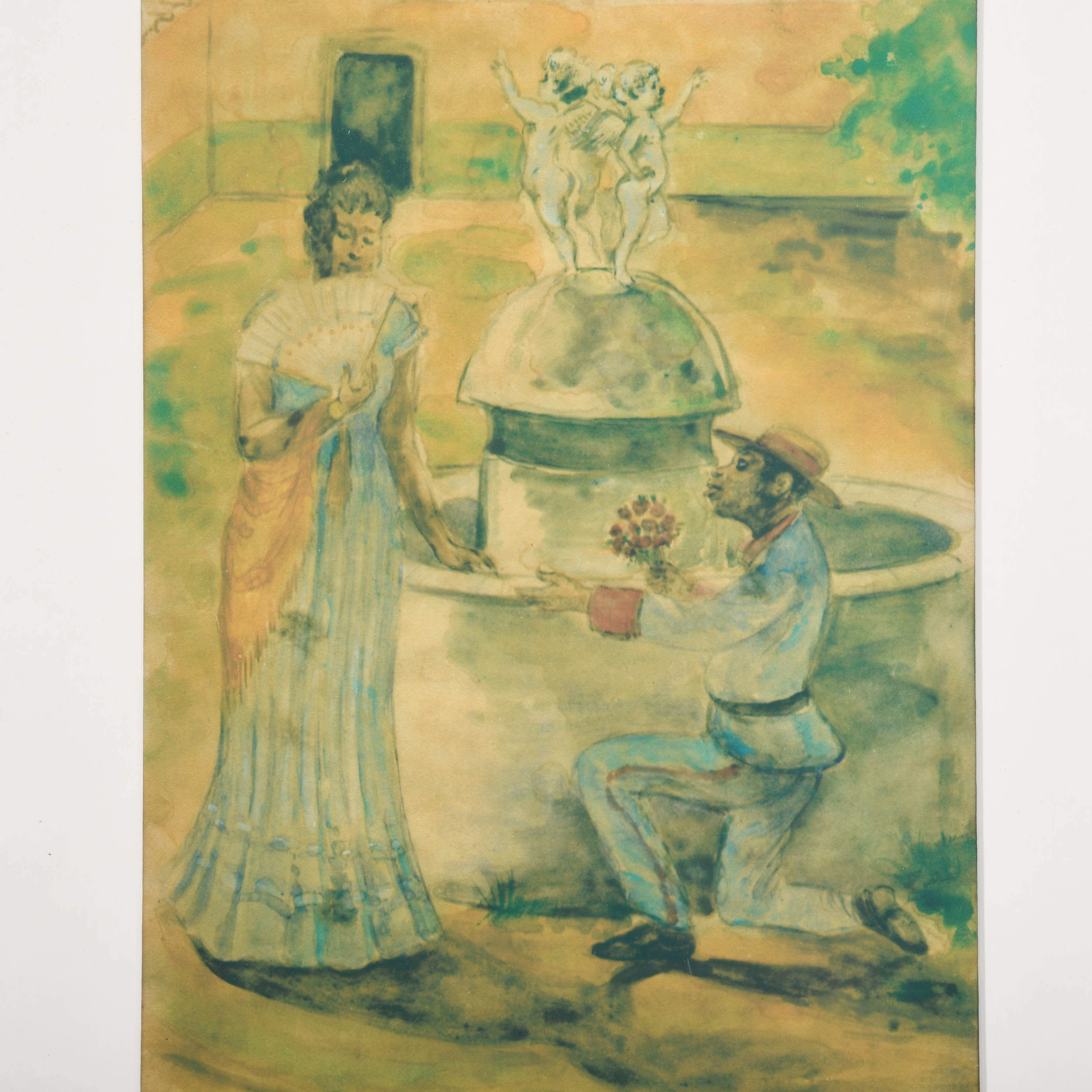 Frame Pair of Víctor Patricio de Landaluze Prints-3