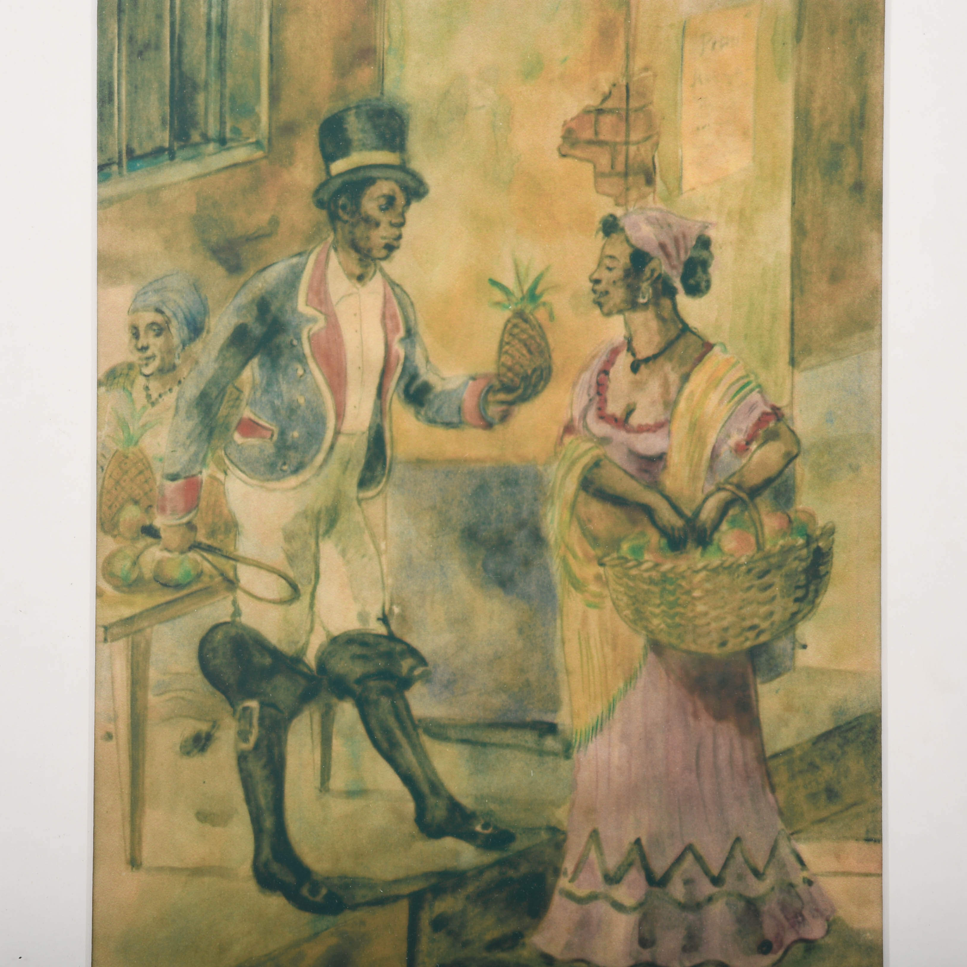 Frame Pair of Víctor Patricio de Landaluze Prints-2