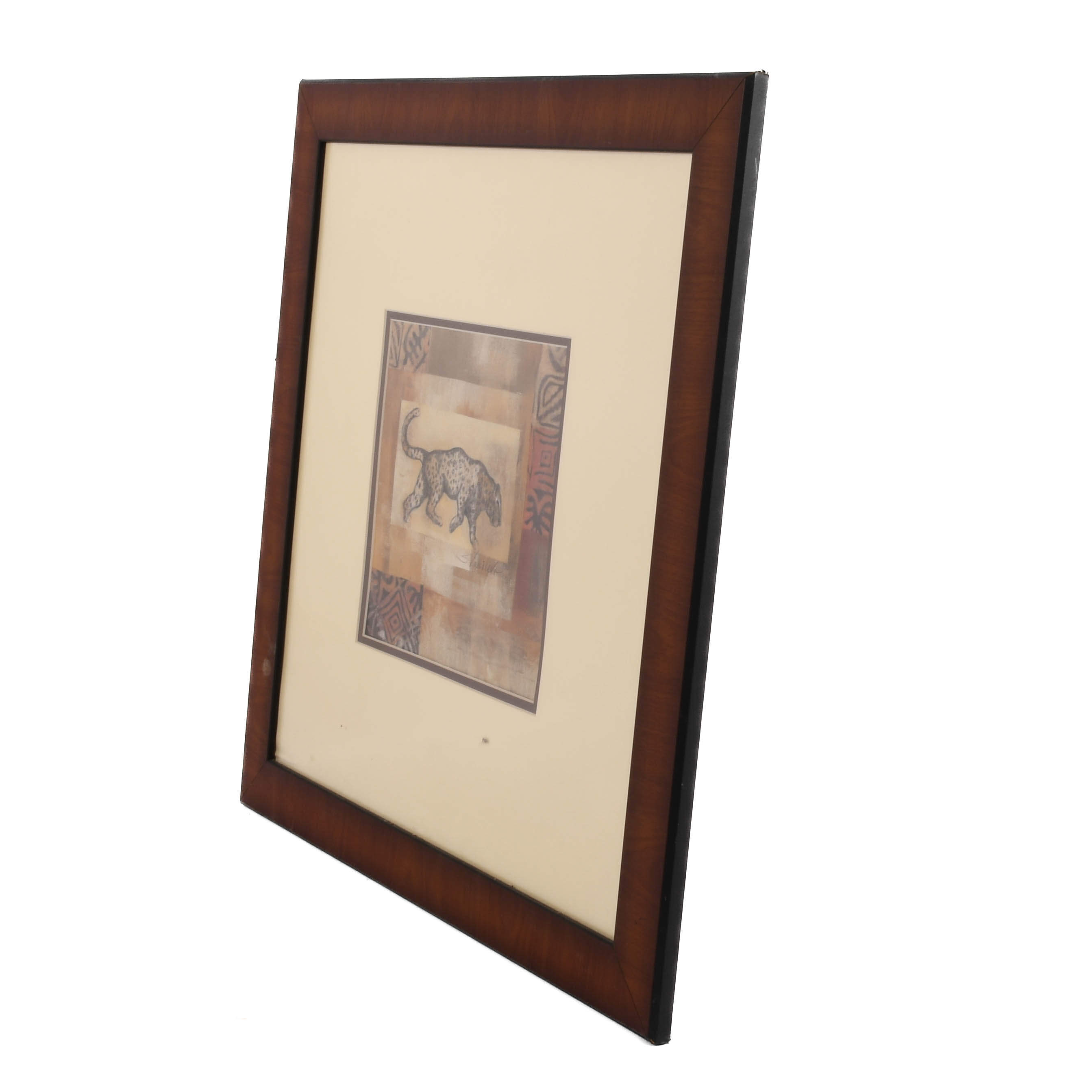 Framed Poster of Leopard-5