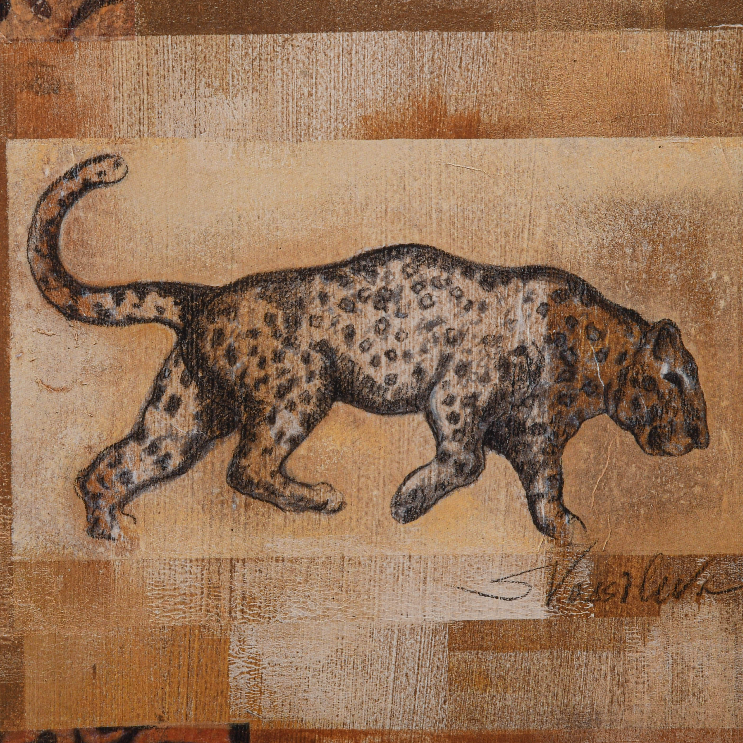 Framed Poster of Leopard-3