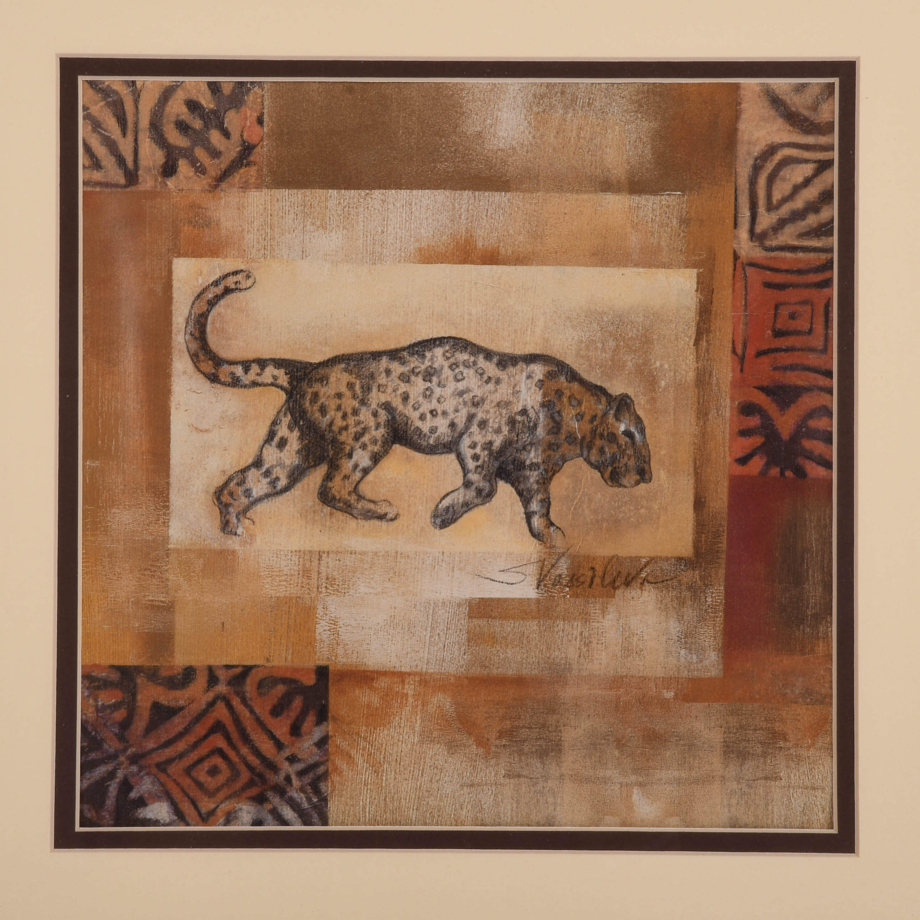 Framed Poster of Leopard-2