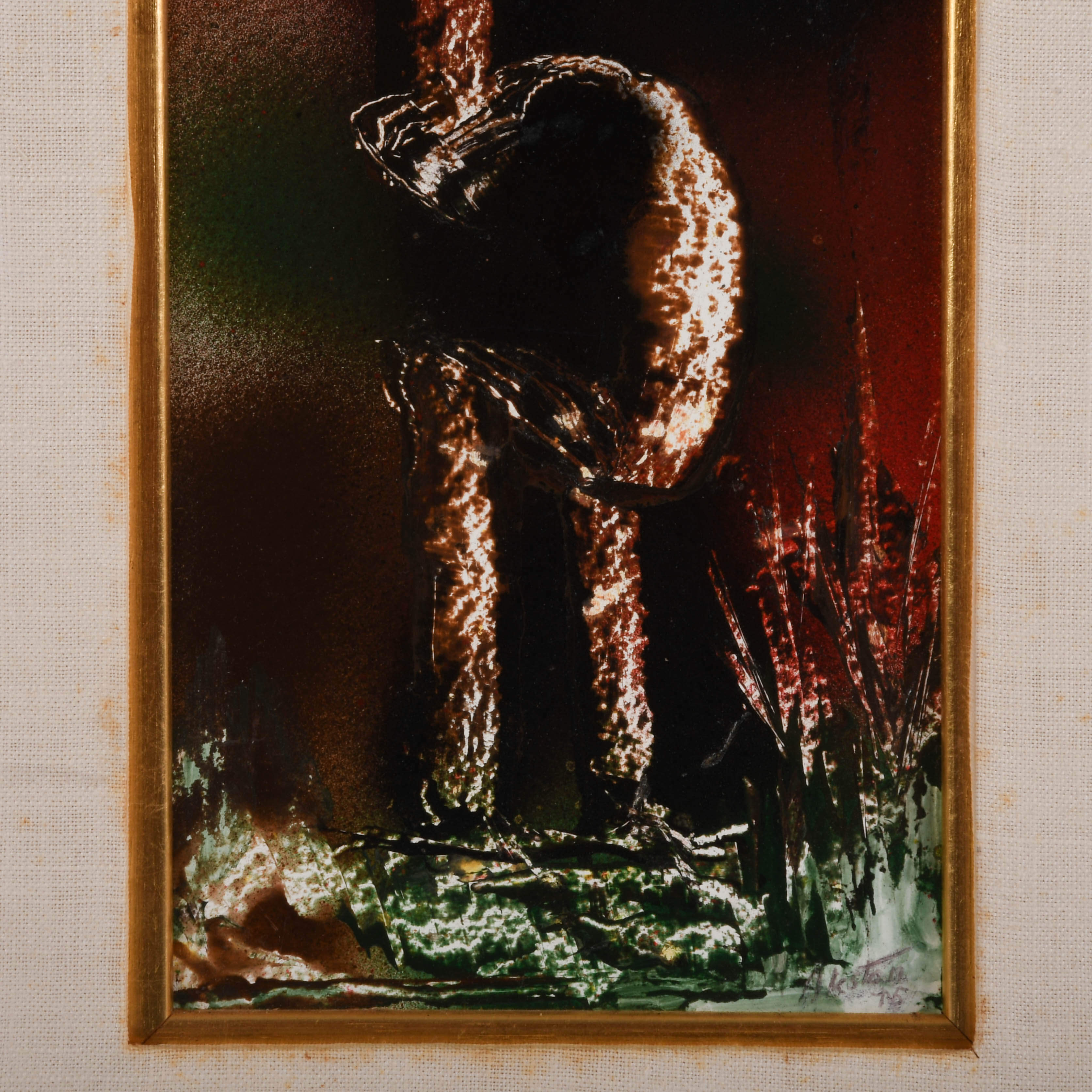 Framed Signed James Akston Acrylic on Board-4