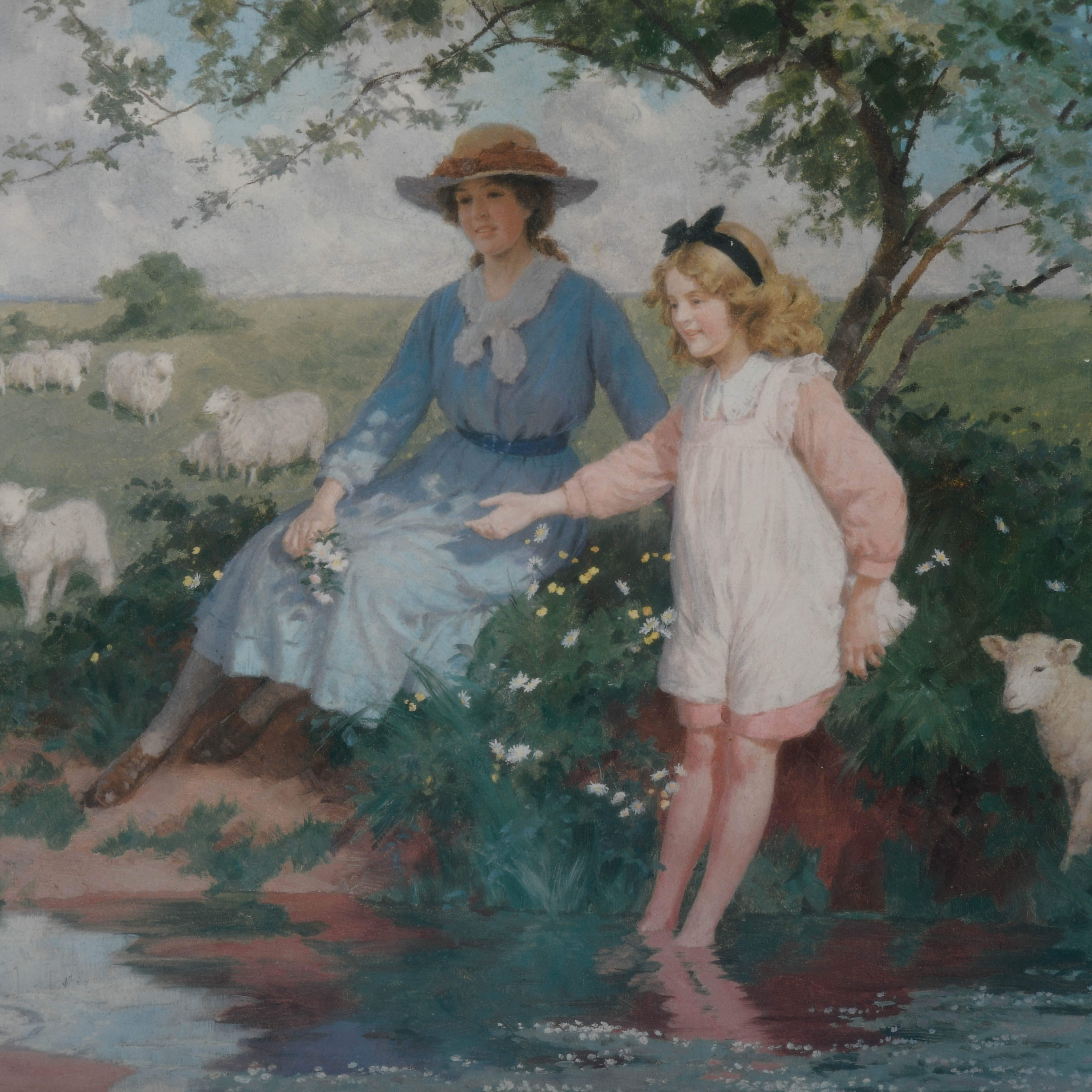 Framed Print Percy Tarrant (1855-1934) "Cooling Off"-3