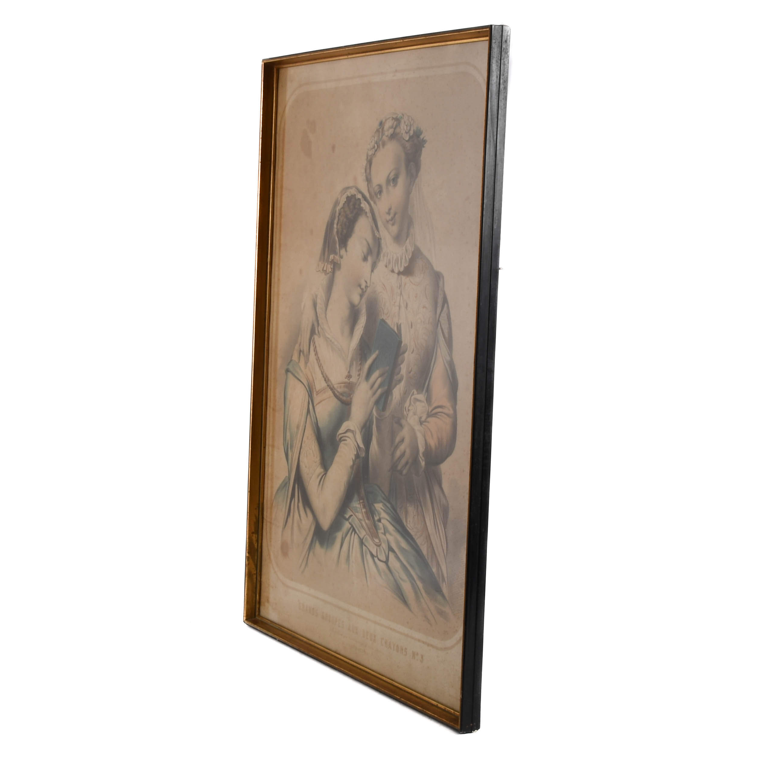 Framed Signed Louis Stanislas Marin-Levigne Lithograph and Print No. 3-3