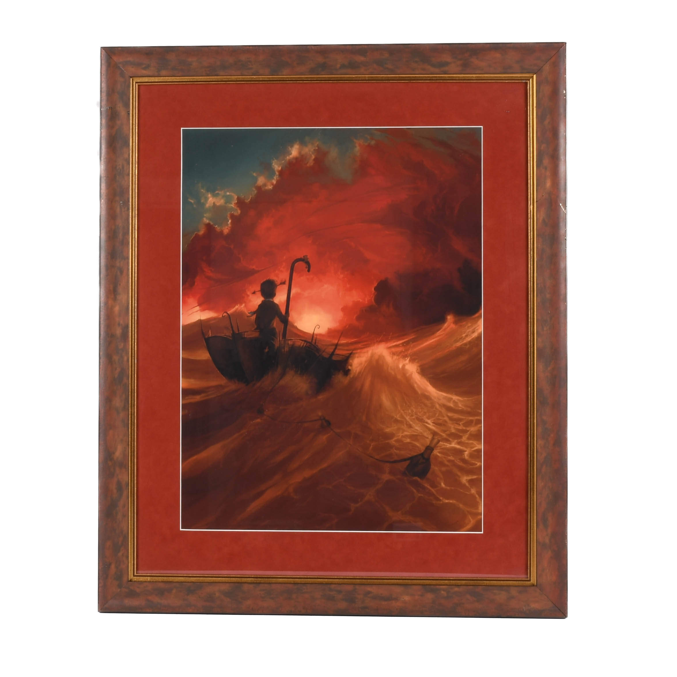 Framed "Save our Souls" Print by Cyril Rolando-1