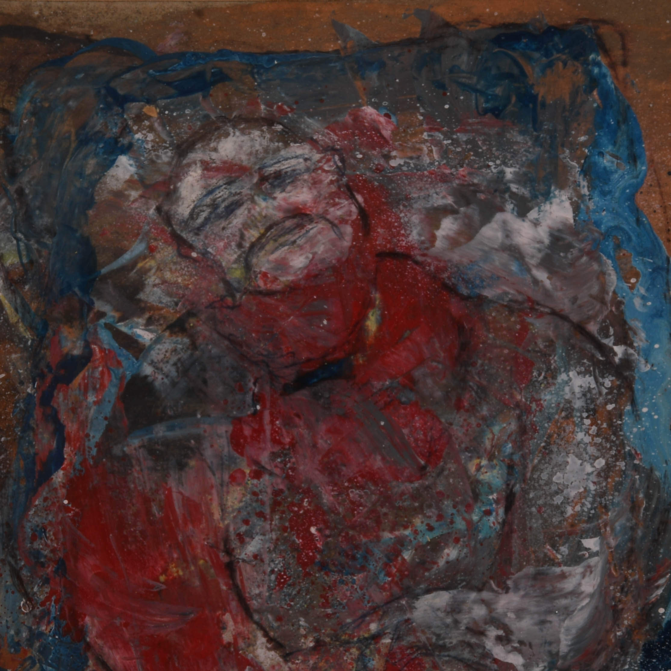 Framed Signed J. Akston "The Mandarian, 1963" Mixed Media on Paper-3