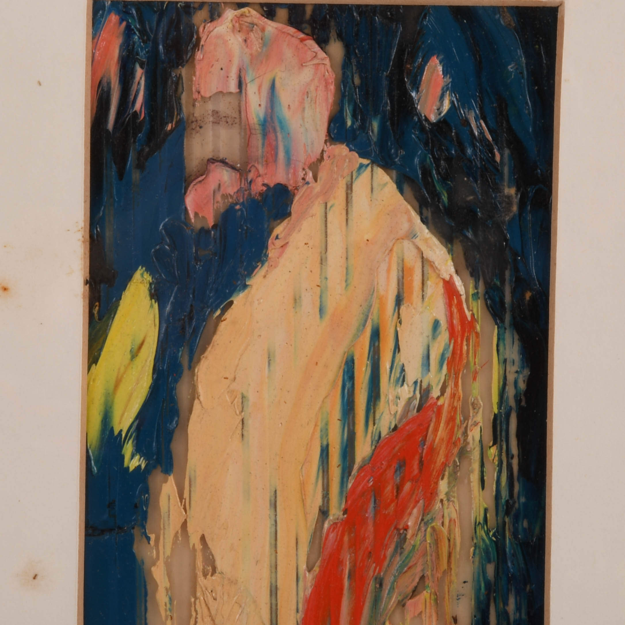 Framed Signed J. Akston Looming Form Artwork-3