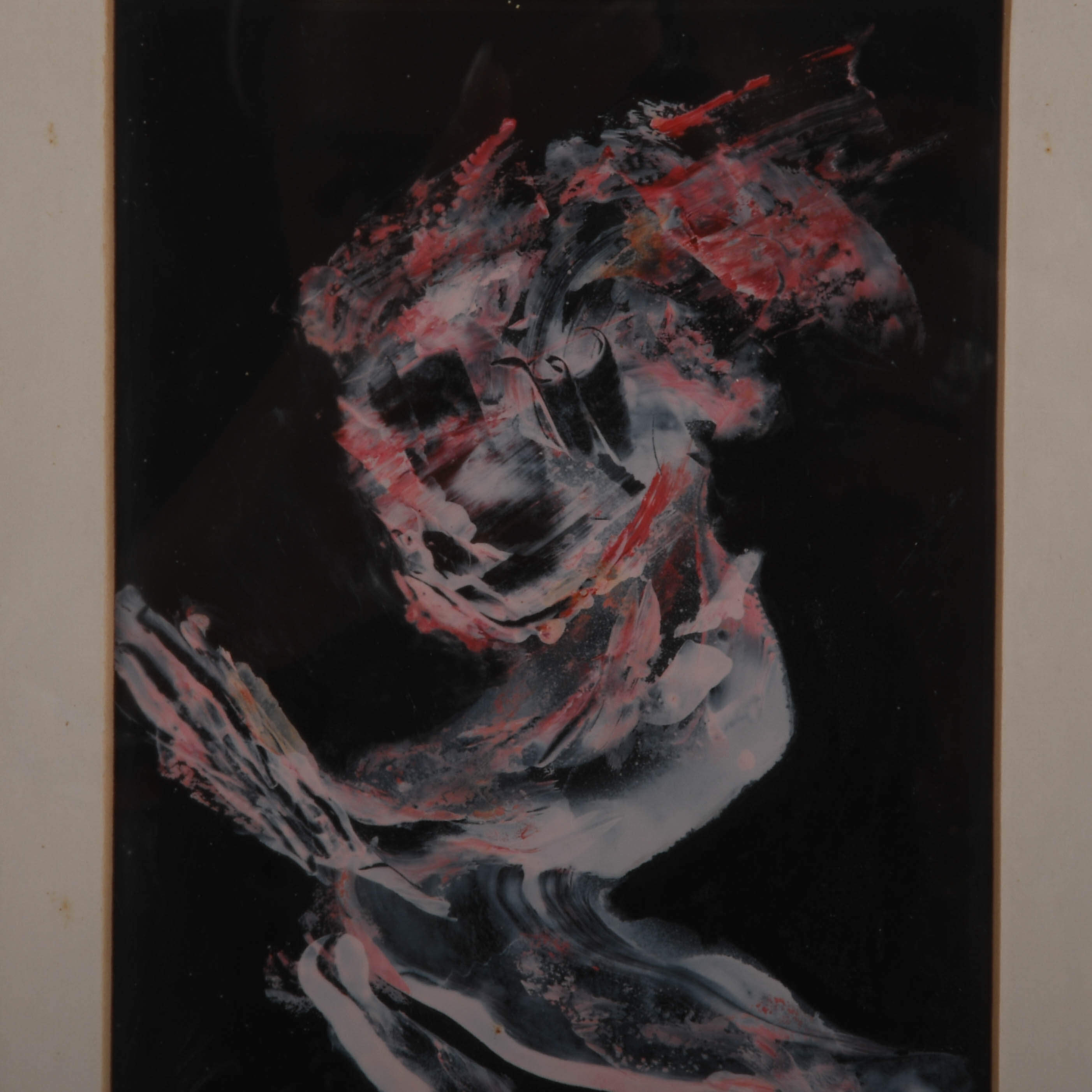 Framed Signed J. Akston "Untitled, 1967" Abstract Portrait-3