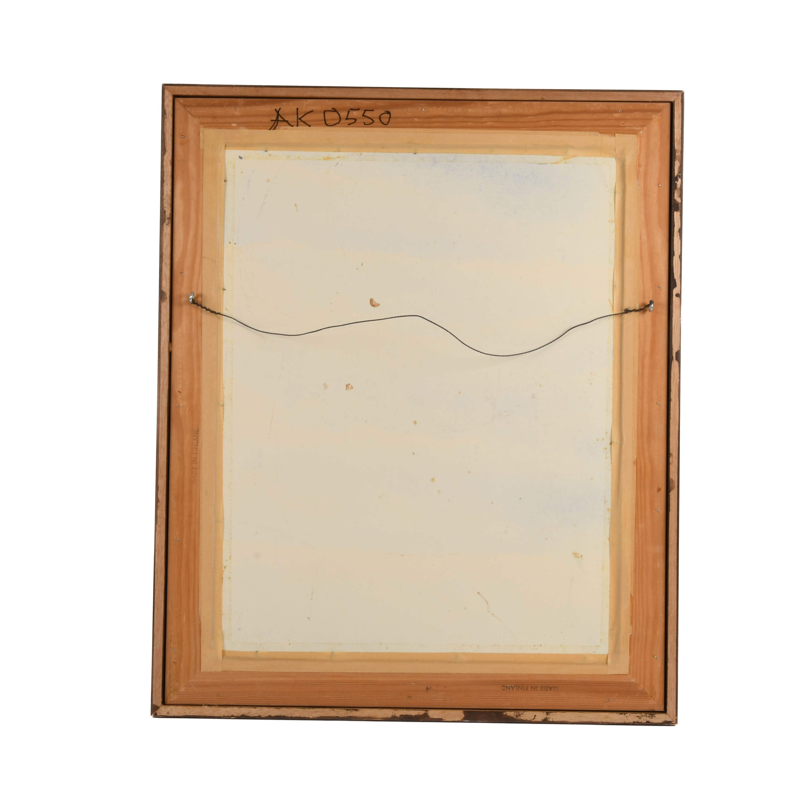 Framed Signed J. Akston "Untitled, 1975" Painting-6
