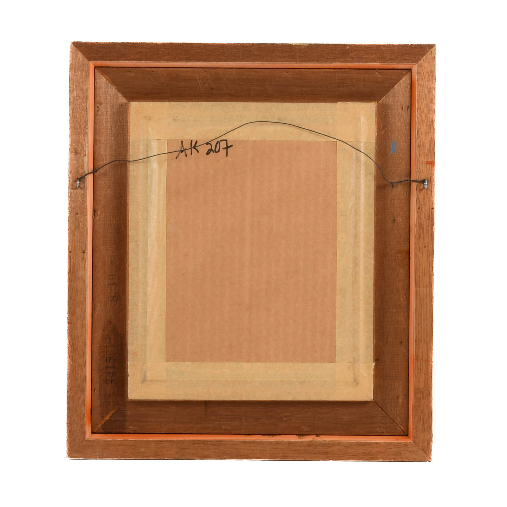 Framed Signed J. Akston "Untitled, 1974" Mixed Media Collage-6