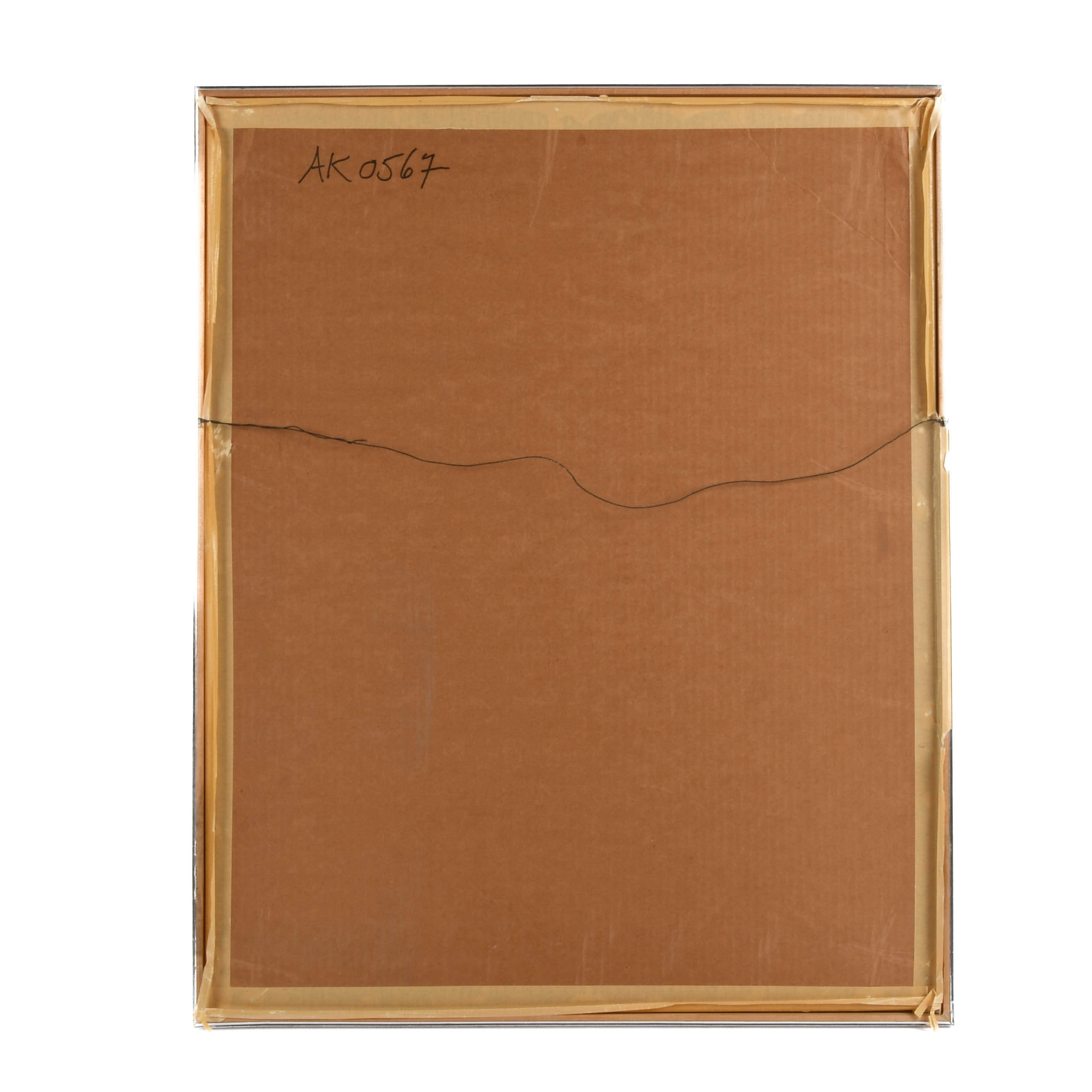 Framed J. Akston "Blind Result of Chance Set In Motion II" Enamel on Paper-5