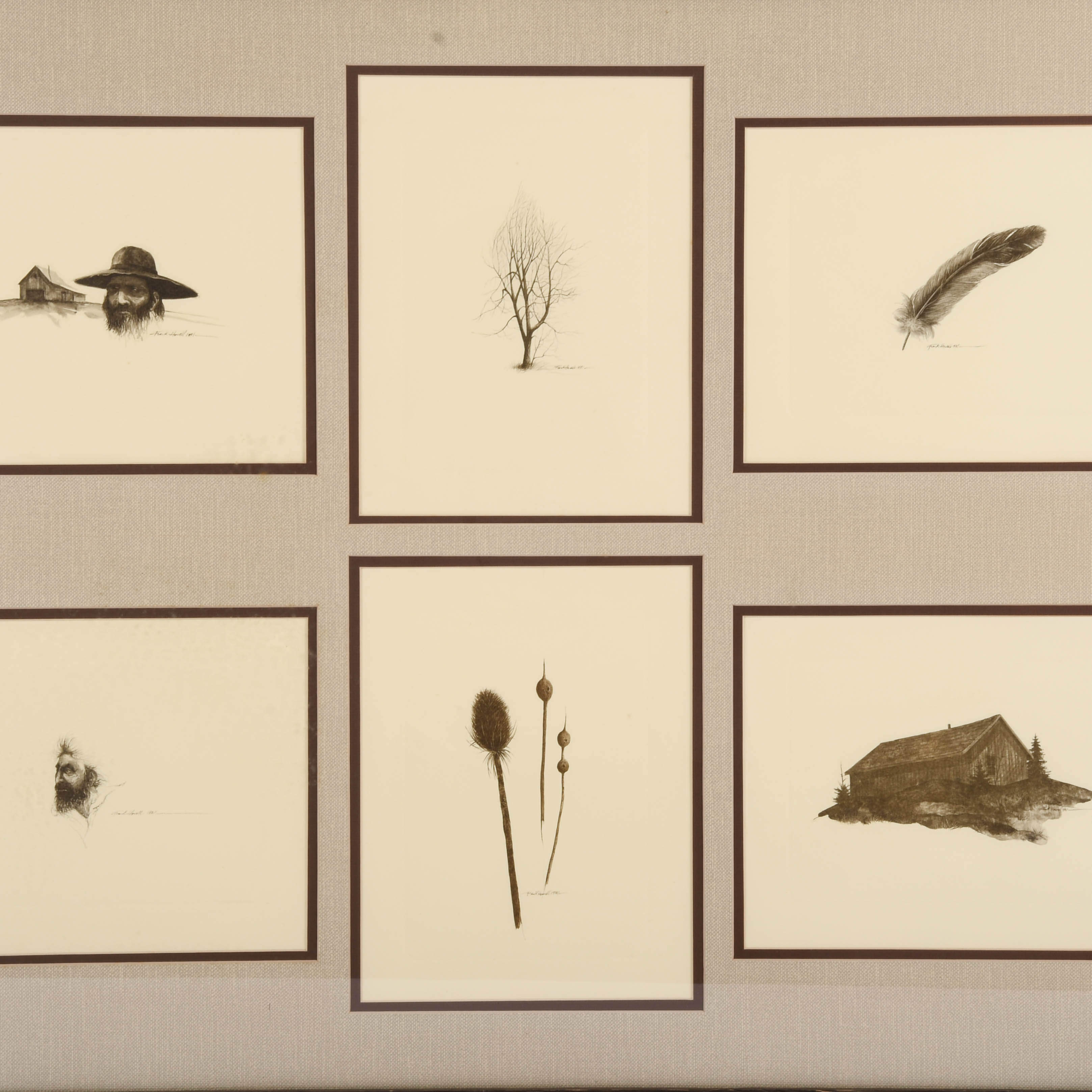 Framed Frank Howell Print Set-2