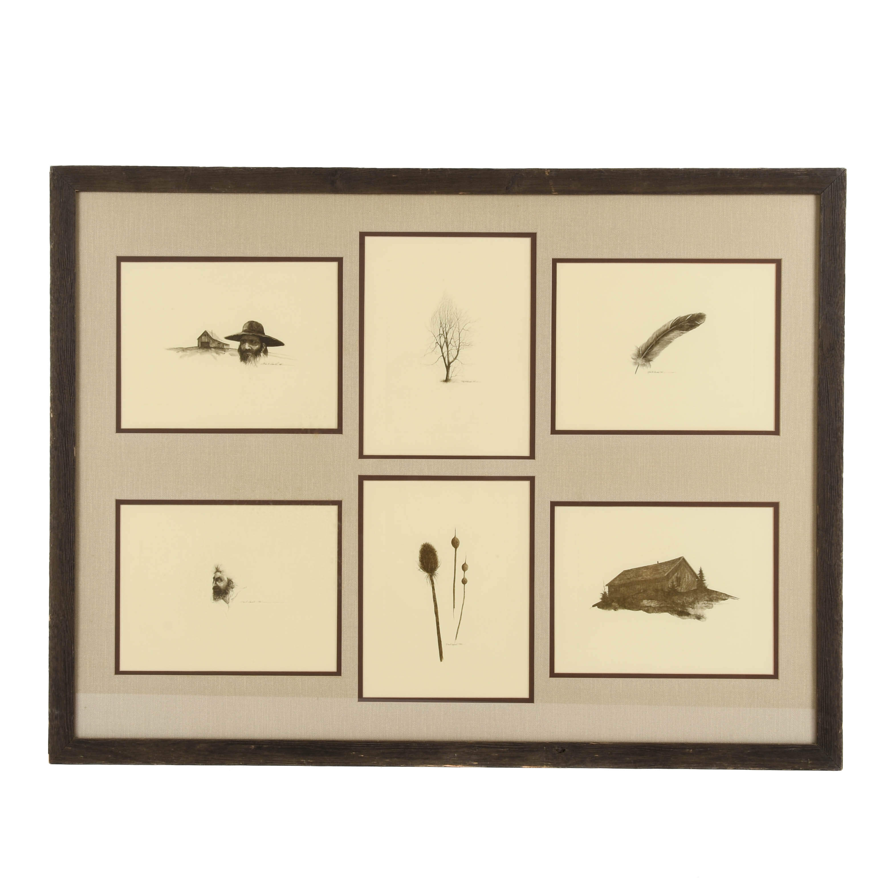 Framed Frank Howell Print Set-1