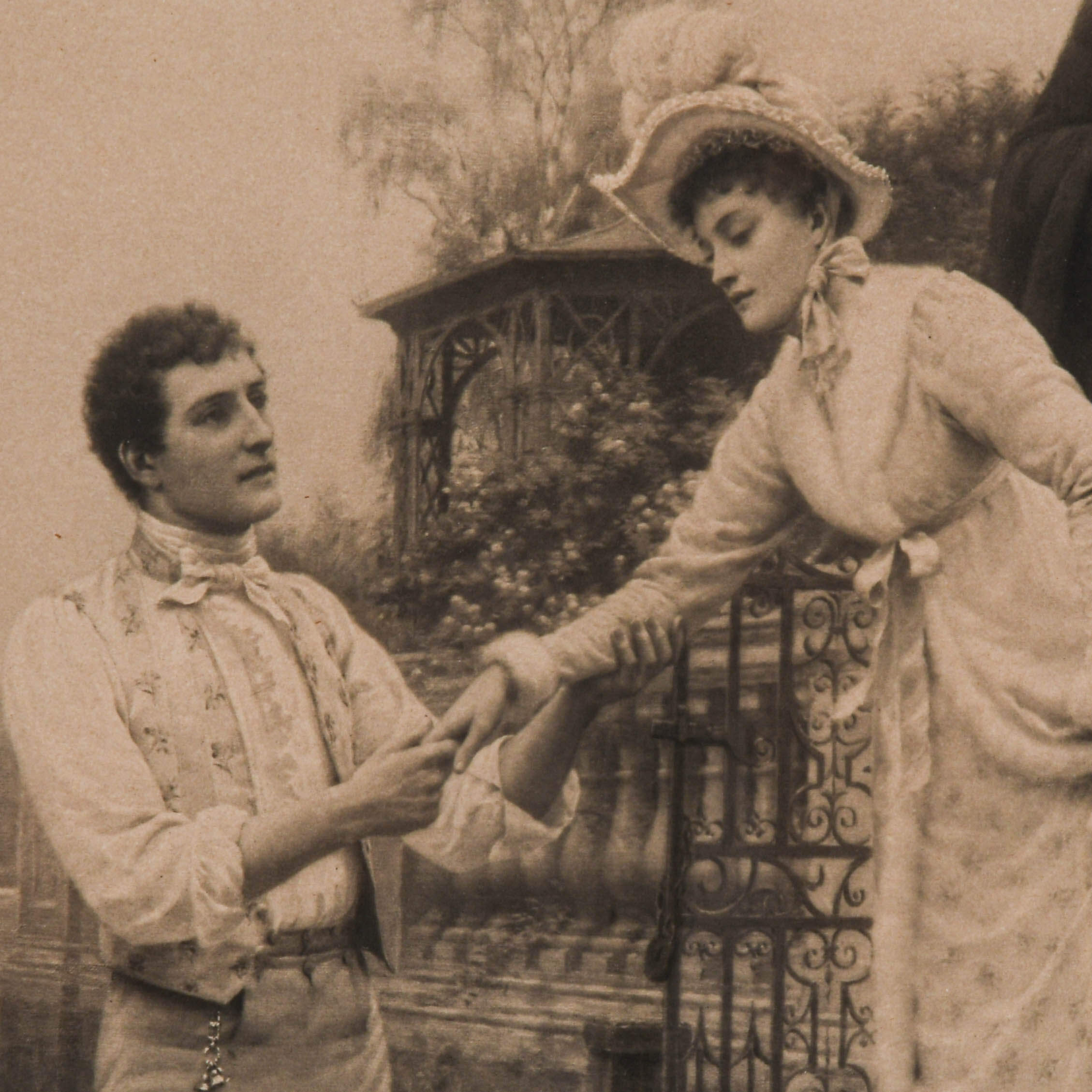 Edmund B. Leighton "Lay Thy Sweet Hand in Mine and Trust in Me" Lithograph-4