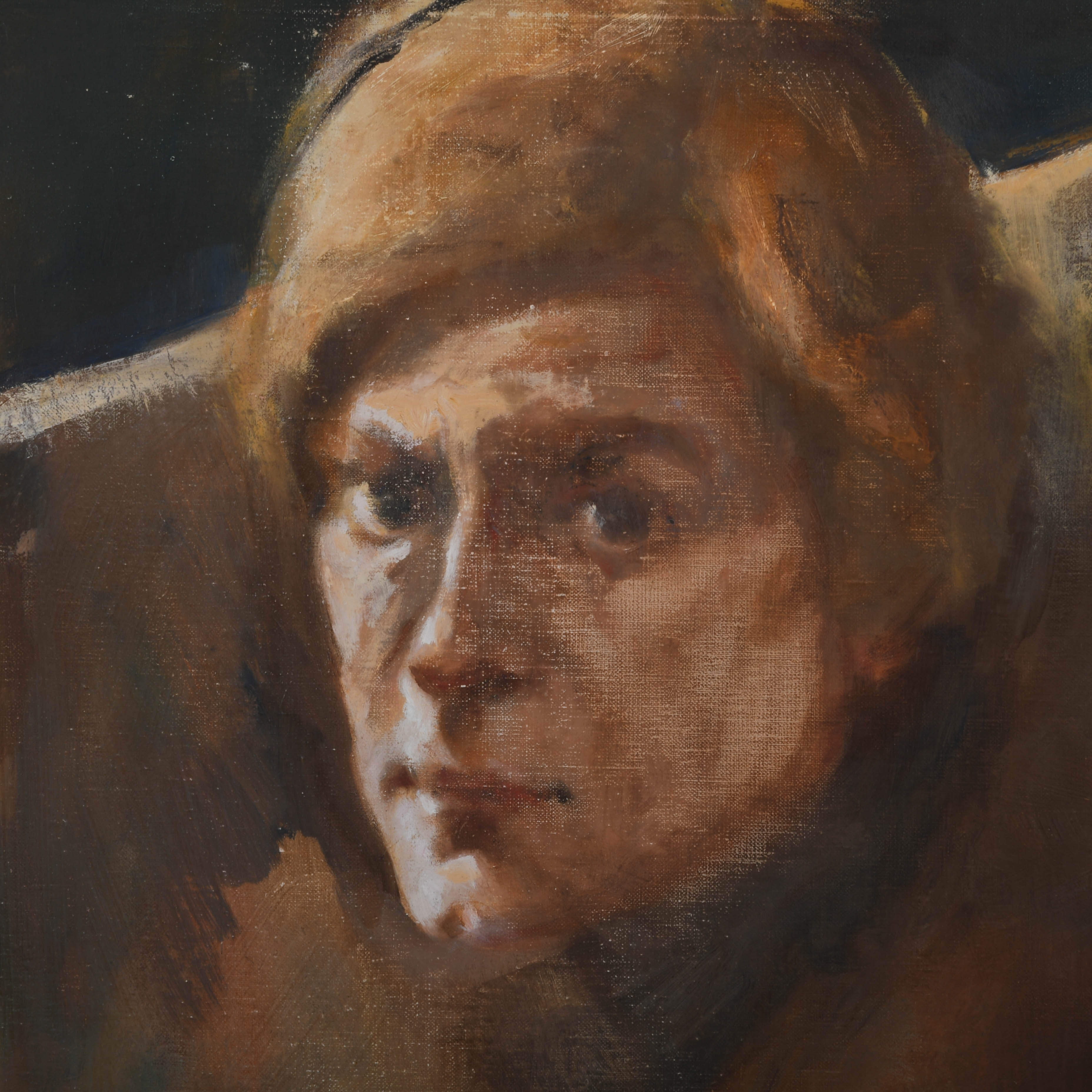 Loose Focus Portrait Oil on Canvas-3