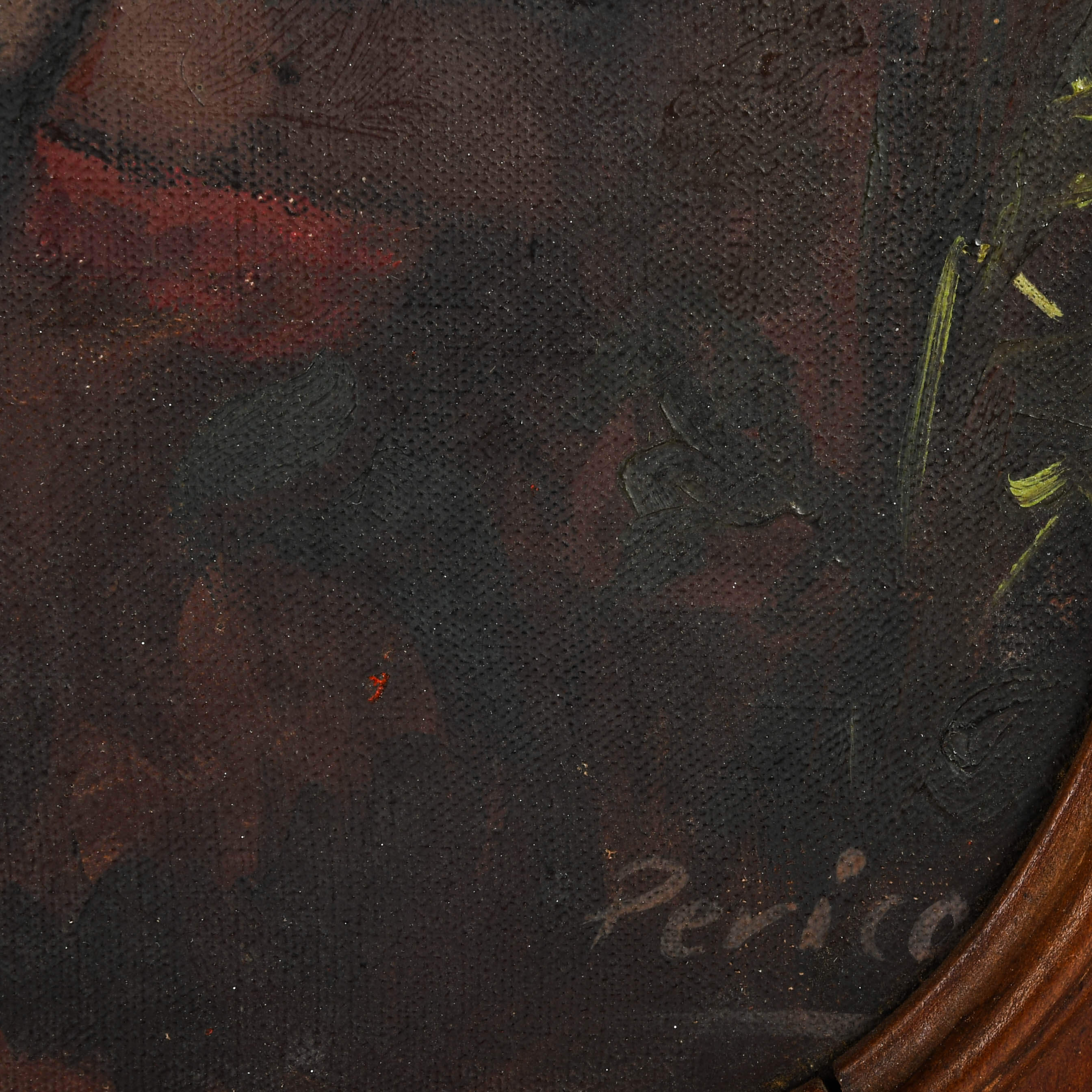 Signed St. John the Baptist as a Child After Murillo Oil on Canvas on board-4