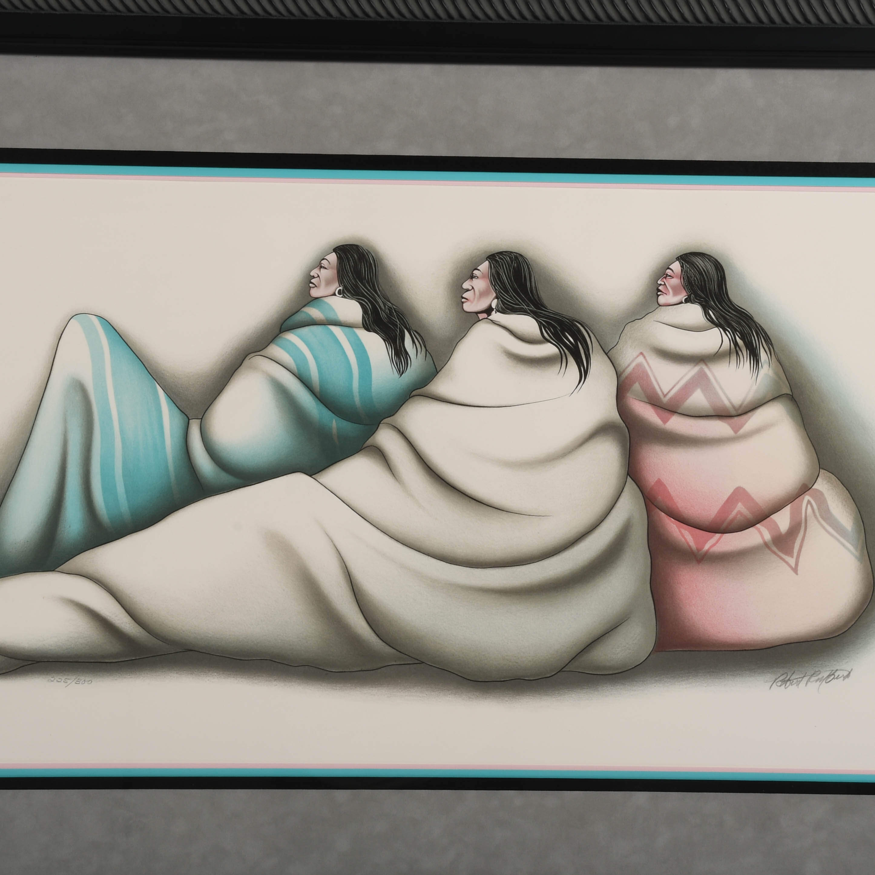 Framed Signed Robert Redbird Jr. "Shadow Watch" Limited-Edition Serigraph-2