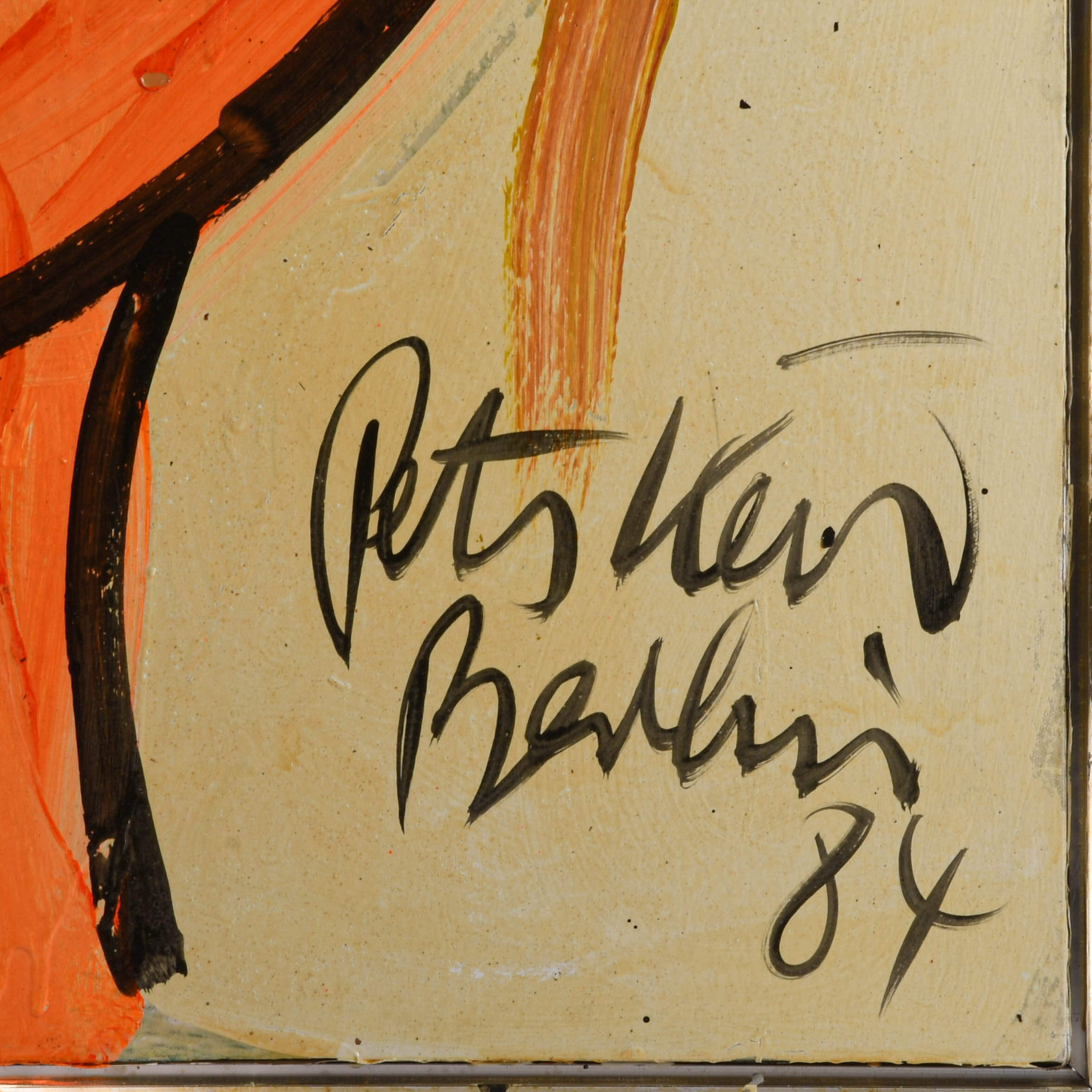 Signed Peter Keil "Andy Warhol 84" Mix Media on Masonite-4