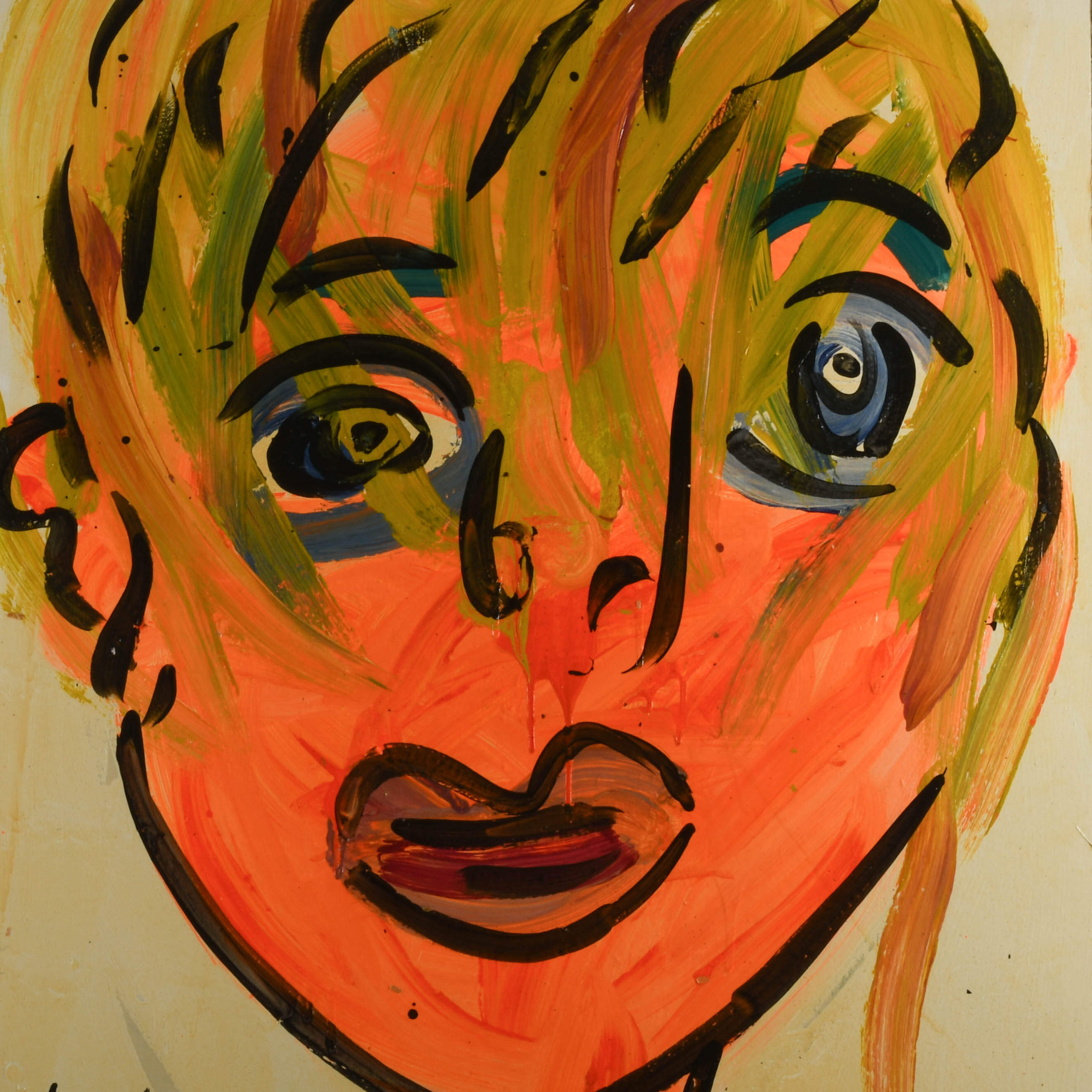 Signed Peter Keil "Andy Warhol 84" Mix Media on Masonite-2