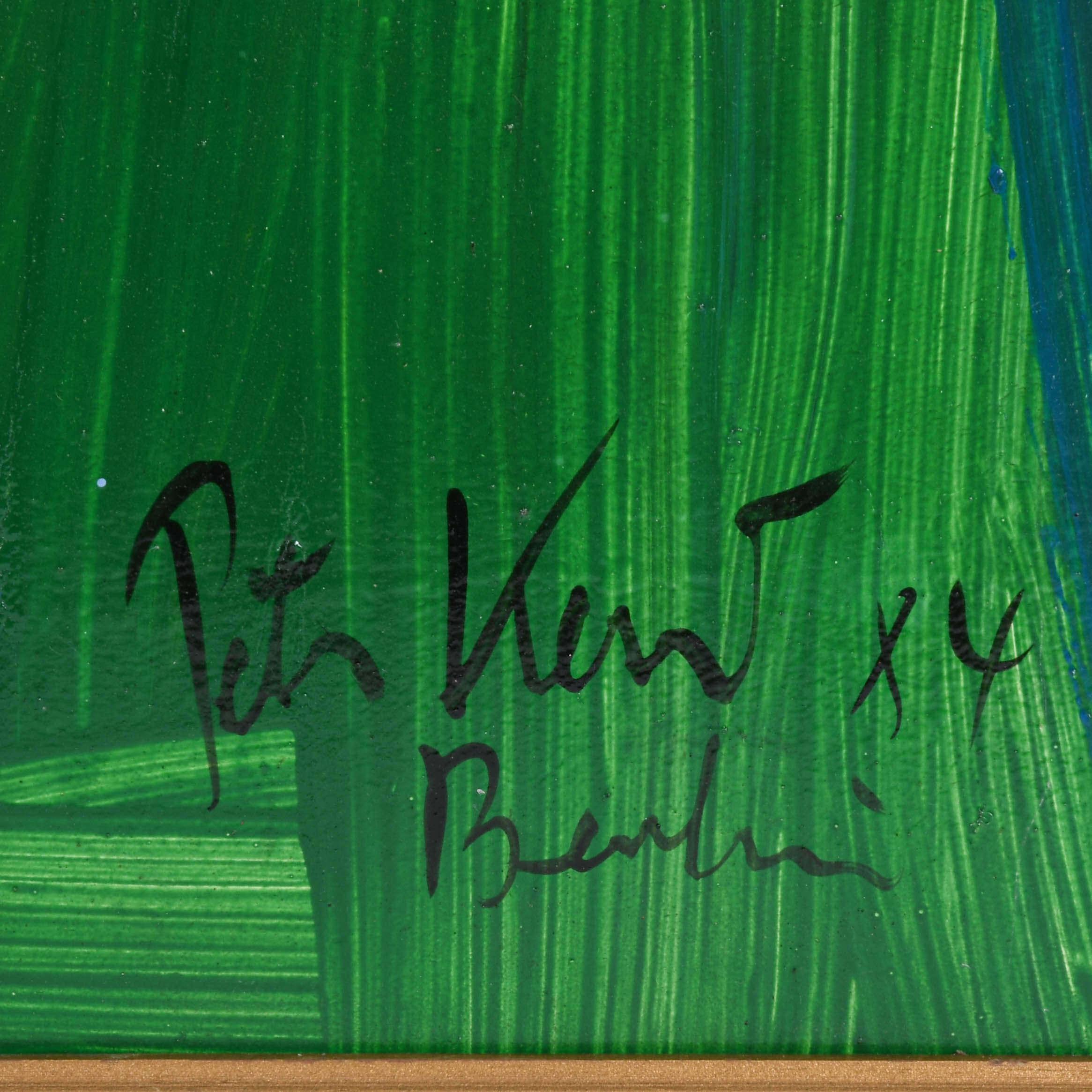 Framed Signed Peter Keil "My Friend Rainer Fetting" Mix Media on Masonite-4