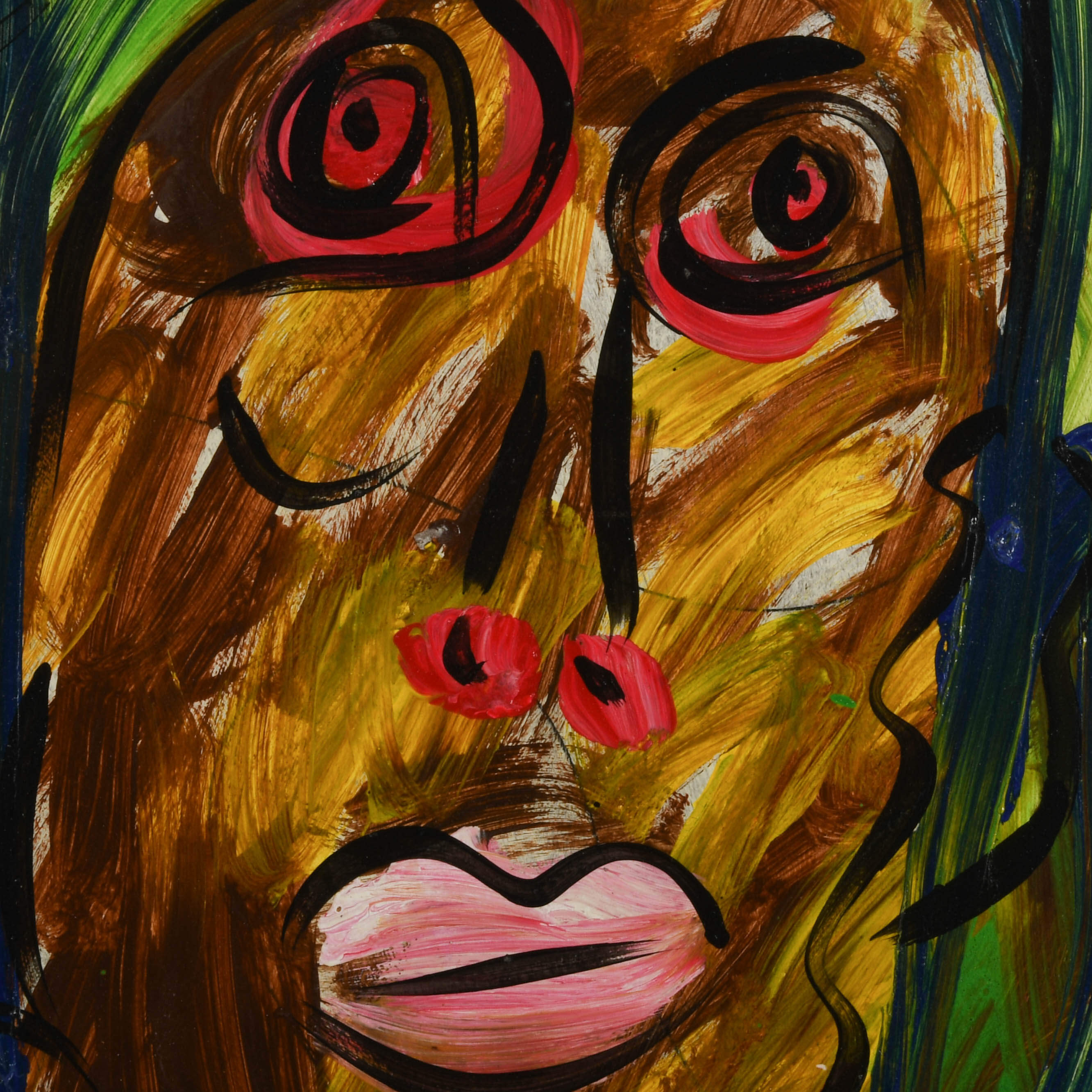 Signed Peter Keil "Mona Lisa" Mix Media on Masonite-3