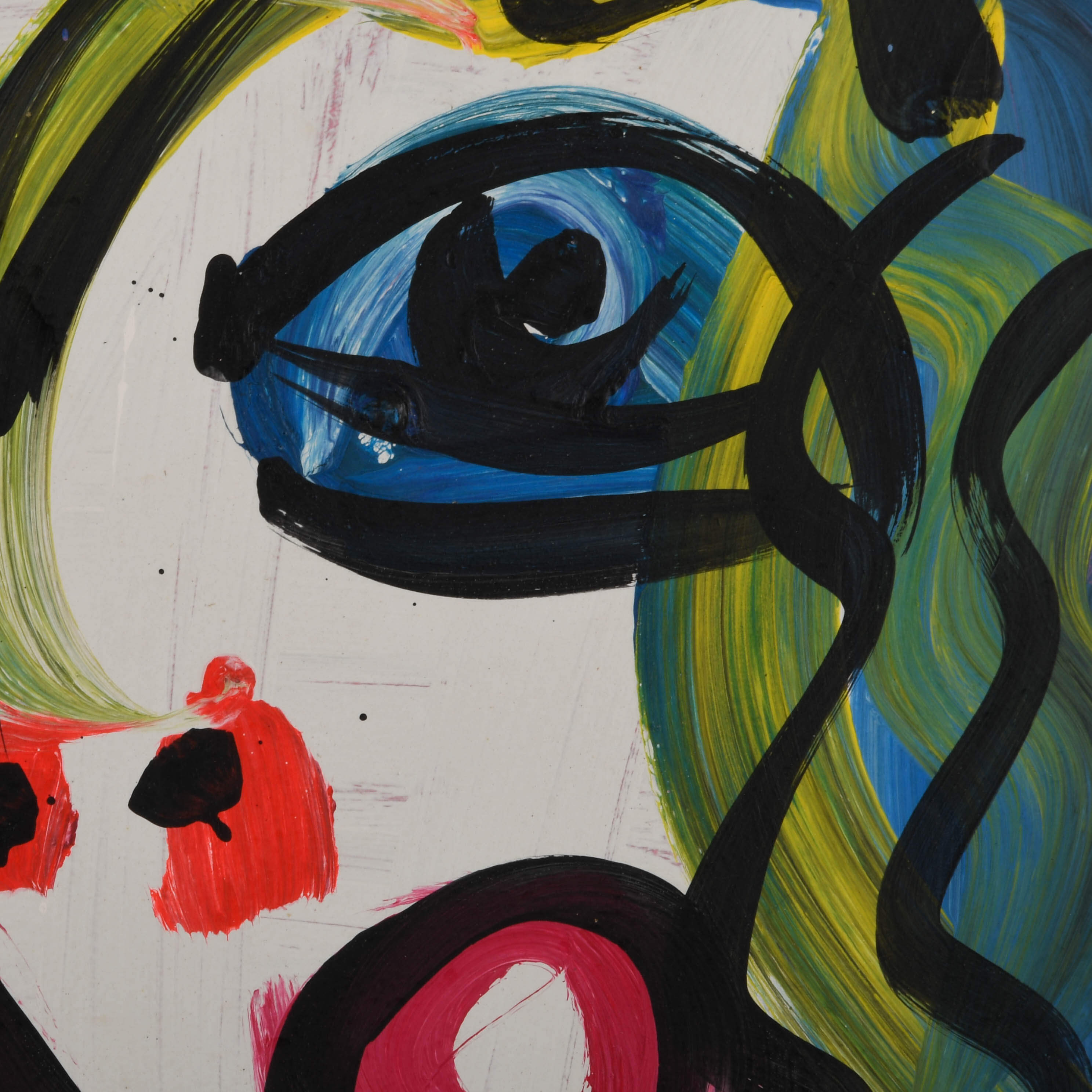 Signed Peter Keil "C. Clown 73" Mix Media on Masonite-3