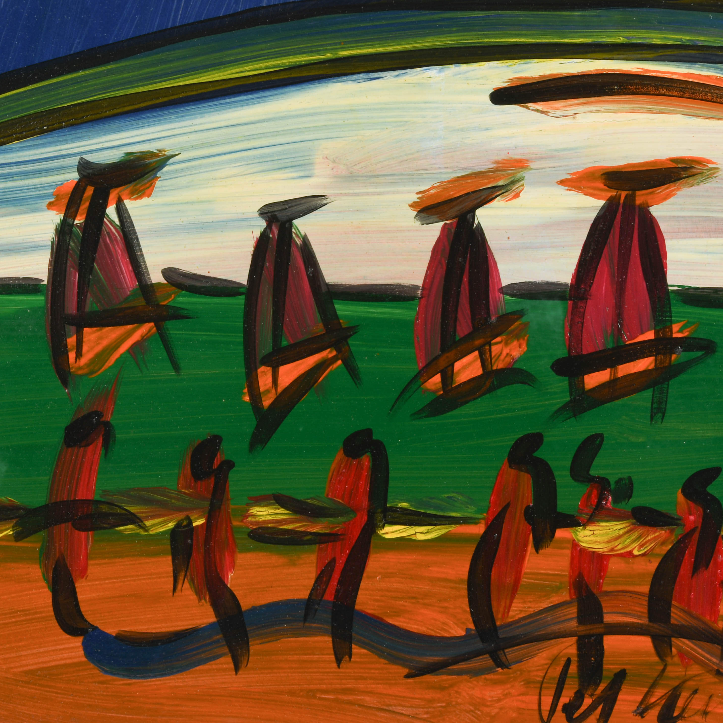 Signed Peter Keil "New Orleans 73" Mix Media on Masonite-2