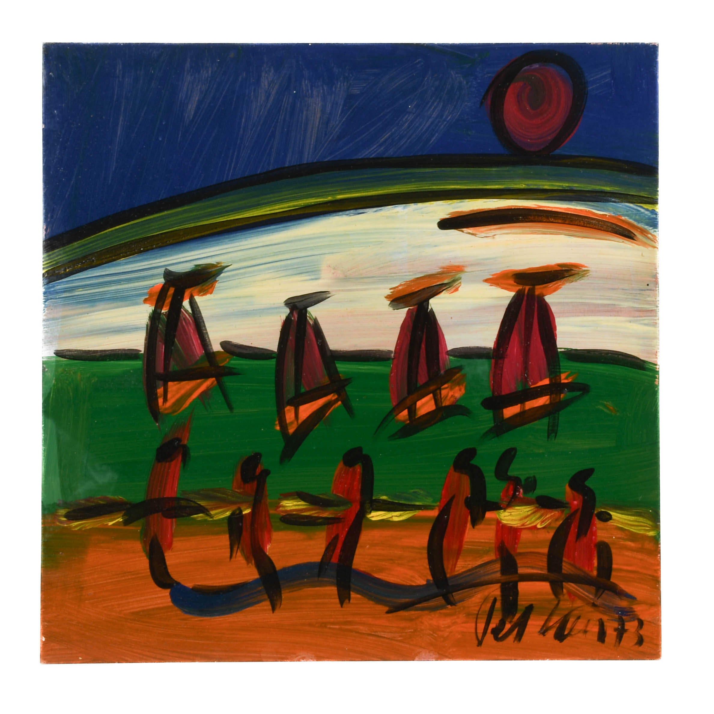 Signed Peter Keil "New Orleans 73" Mix Media on Masonite-1